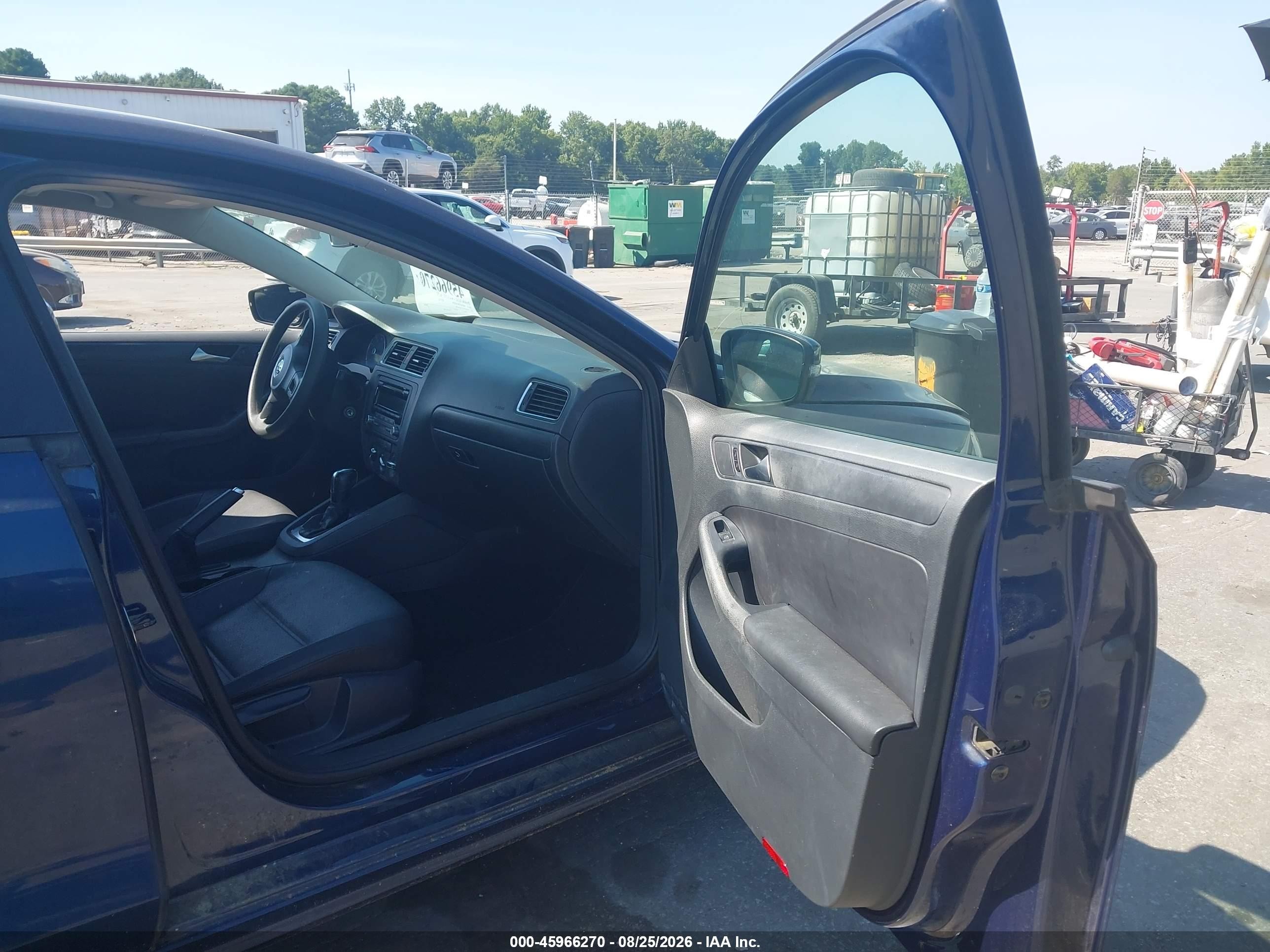 2012 Volkswagen Jetta 2.5l Se Blue vin: 3VWDP7AJ7CM382538