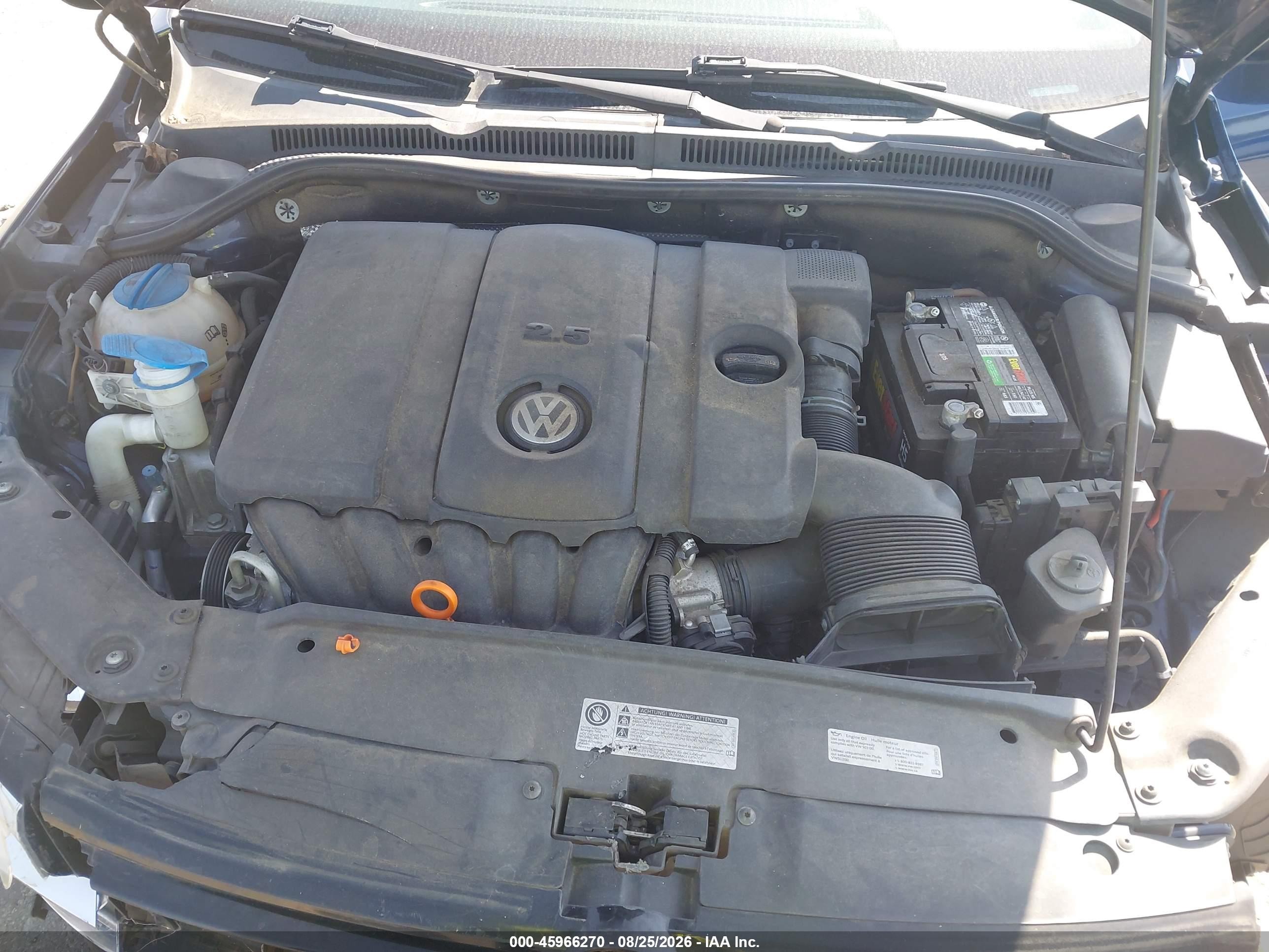 2012 Volkswagen Jetta 2.5l Se Blue vin: 3VWDP7AJ7CM382538