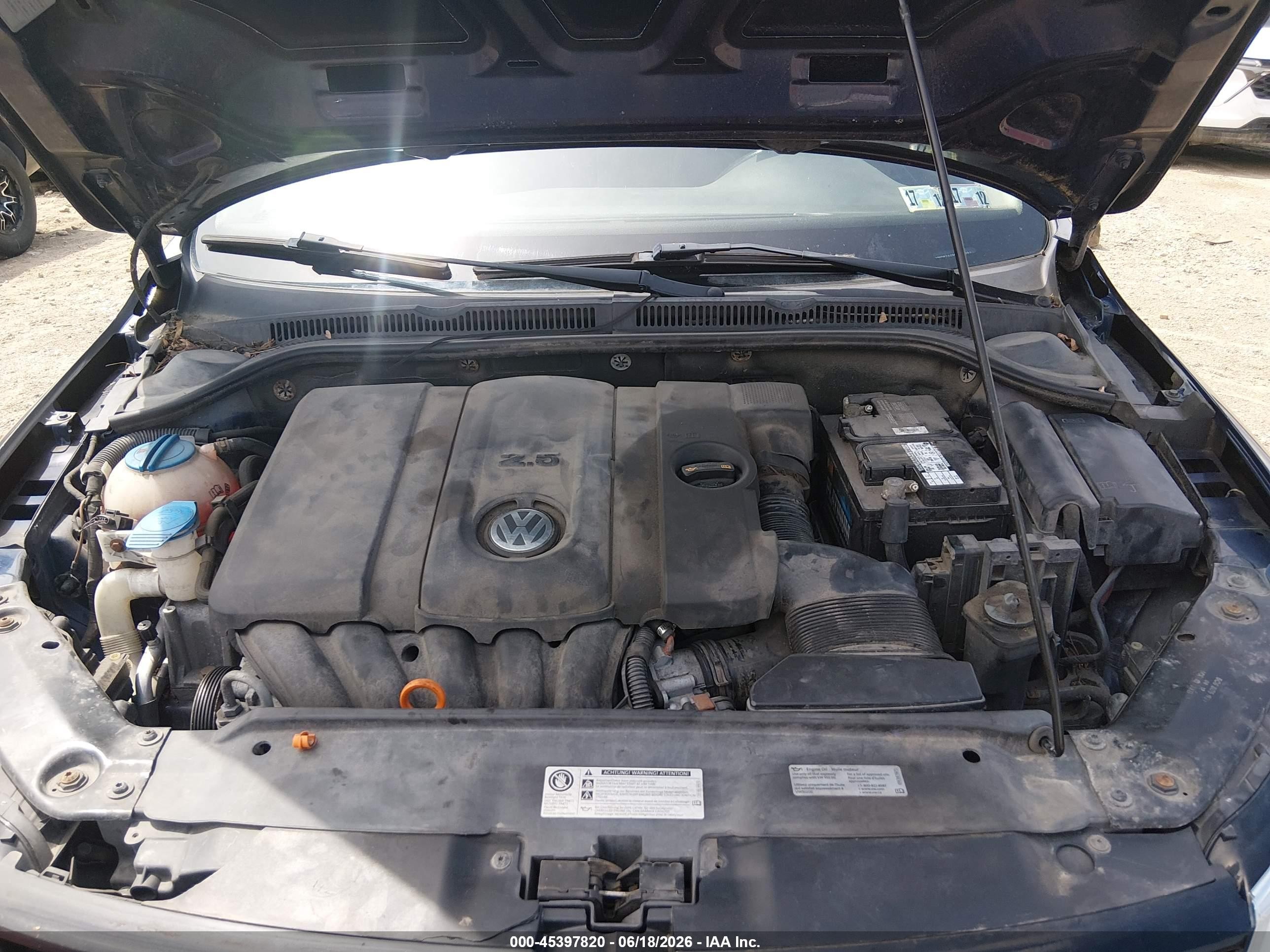 2012 Volkswagen Jetta 2.5l Se Синий vin: 3VWDP7AJ7CM386251