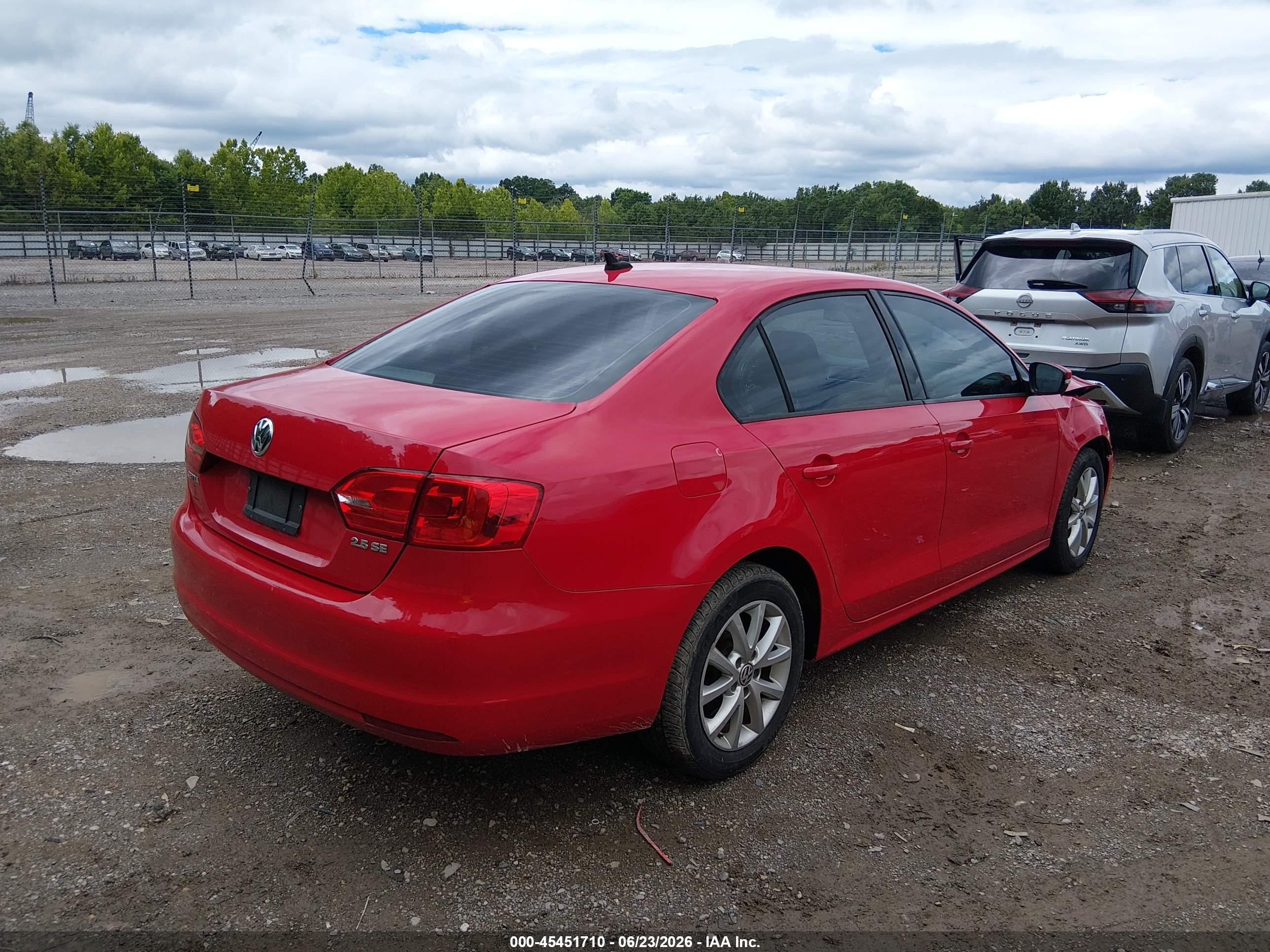 2012 Volkswagen Jetta 2.5l Se Red vin: 3VWDP7AJ7CM417885