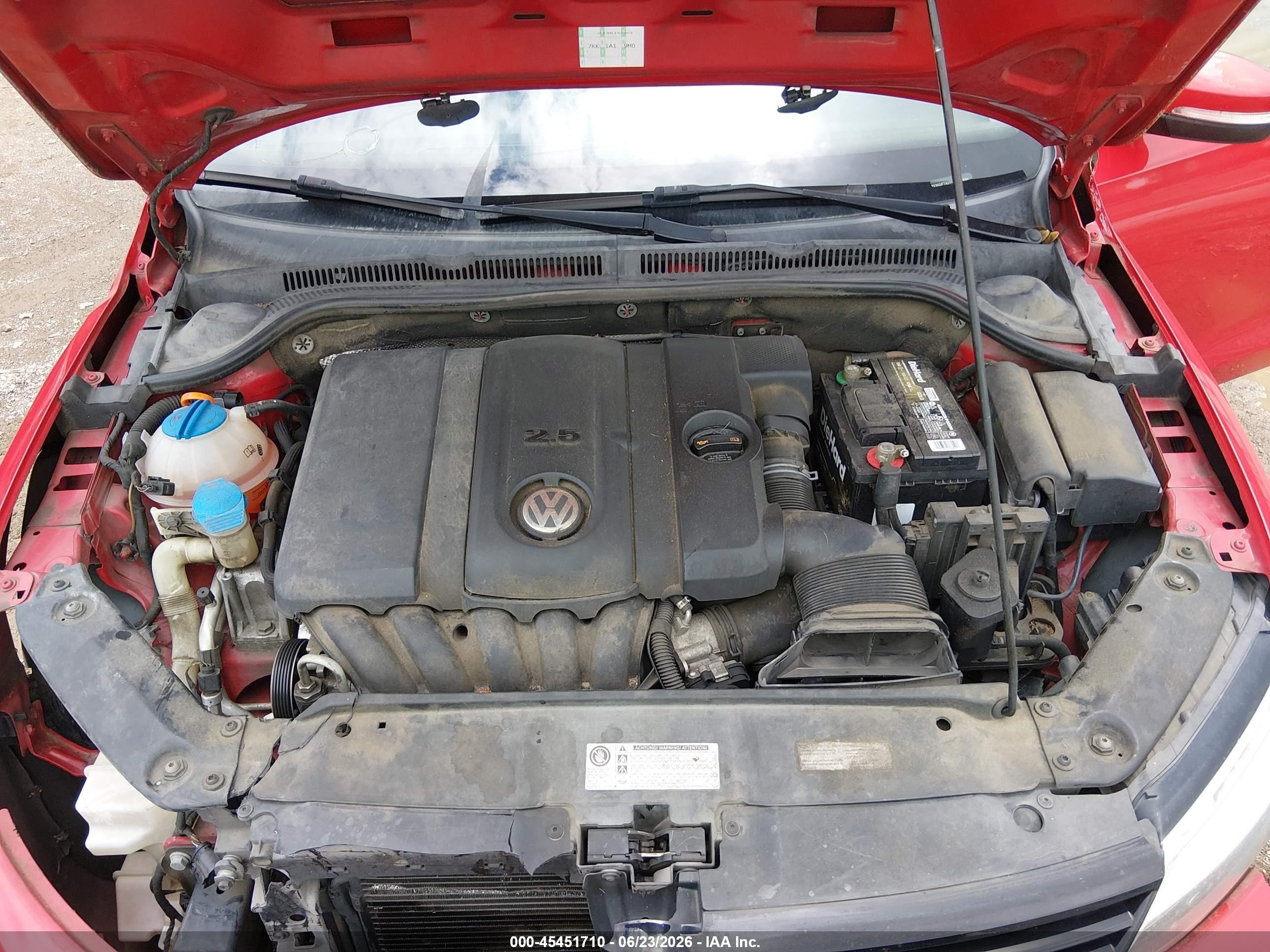 2012 Volkswagen Jetta 2.5l Se Red vin: 3VWDP7AJ7CM417885