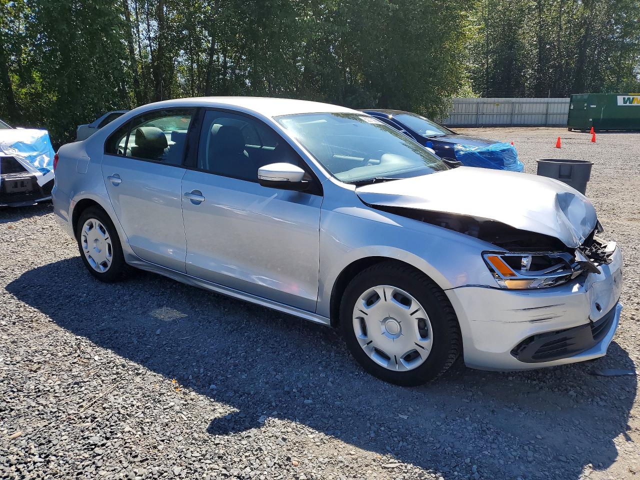 2012 Volkswagen Jetta Se Silver vin: 3VWDP7AJ7CM452488