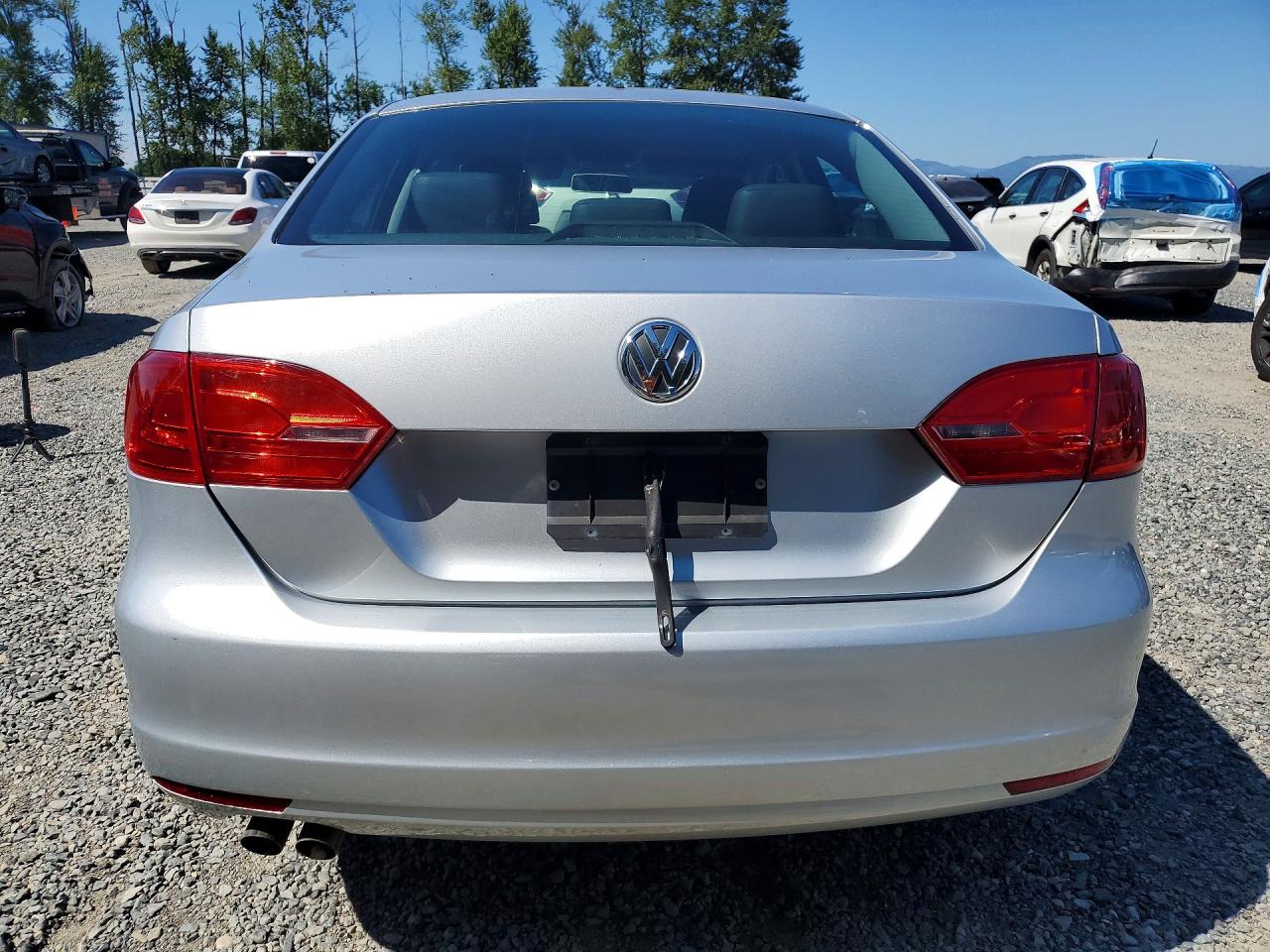 2012 Volkswagen Jetta Se Silver vin: 3VWDP7AJ7CM452488