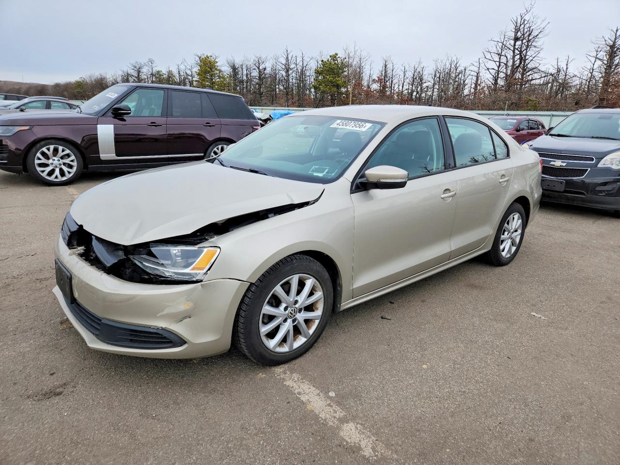 2012 Volkswagen Jetta Se Beige vin: 3VWDP7AJ7CM455780