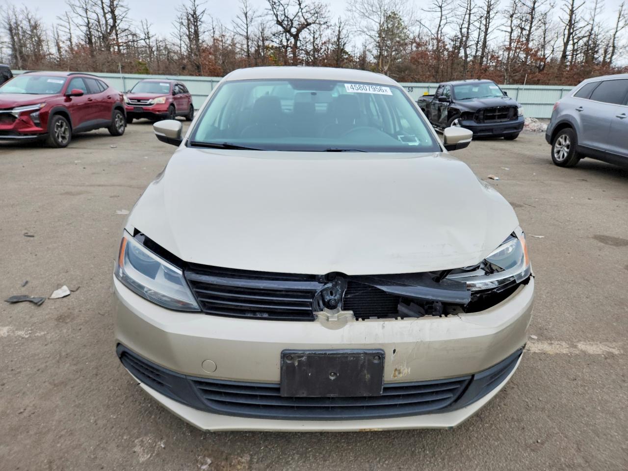 2012 Volkswagen Jetta Se Beige vin: 3VWDP7AJ7CM455780