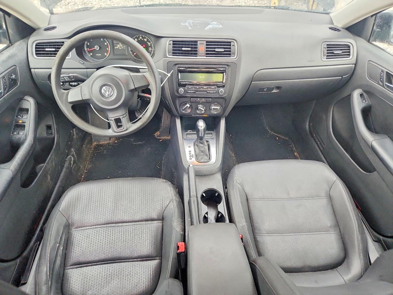 2012 Volkswagen Jetta Se Black vin: 3VWDP7AJ7CM463037