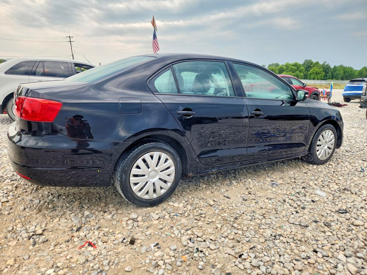 2012 Volkswagen Jetta Se Black vin: 3VWDP7AJ7CM463037