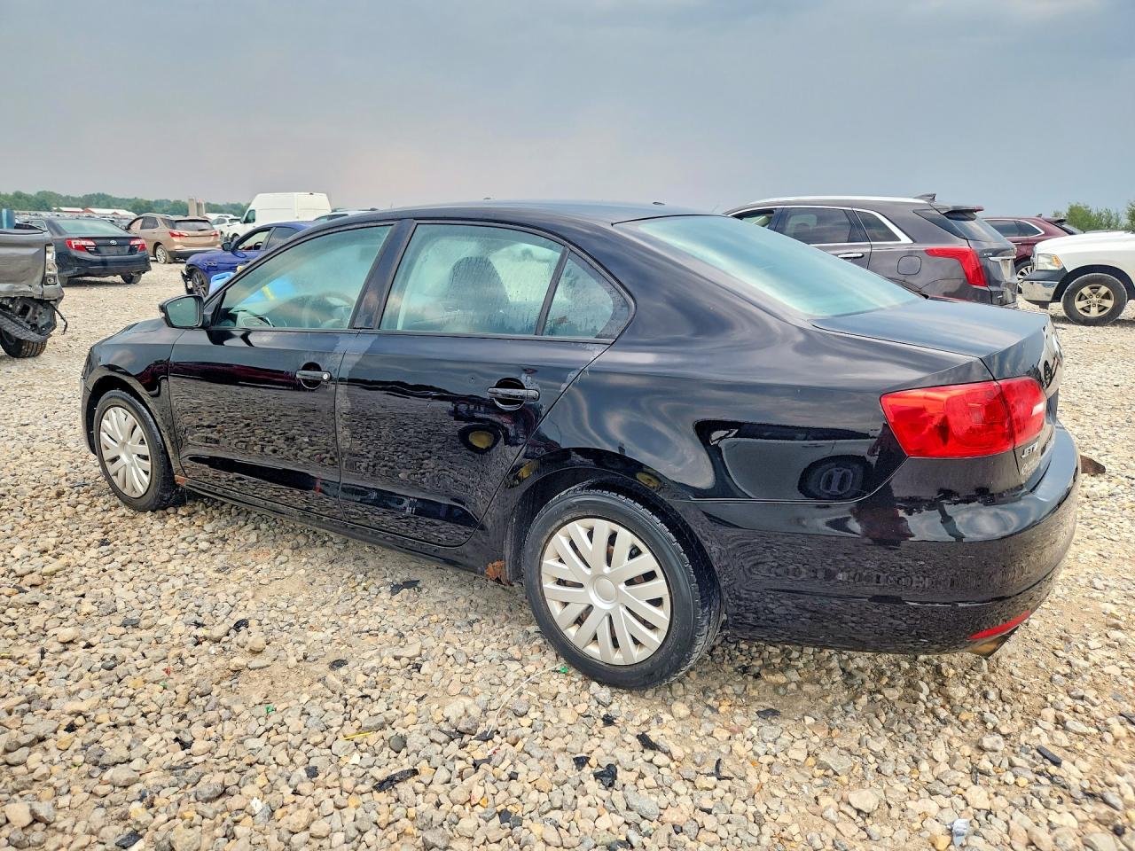 2012 Volkswagen Jetta Se Black vin: 3VWDP7AJ7CM463037