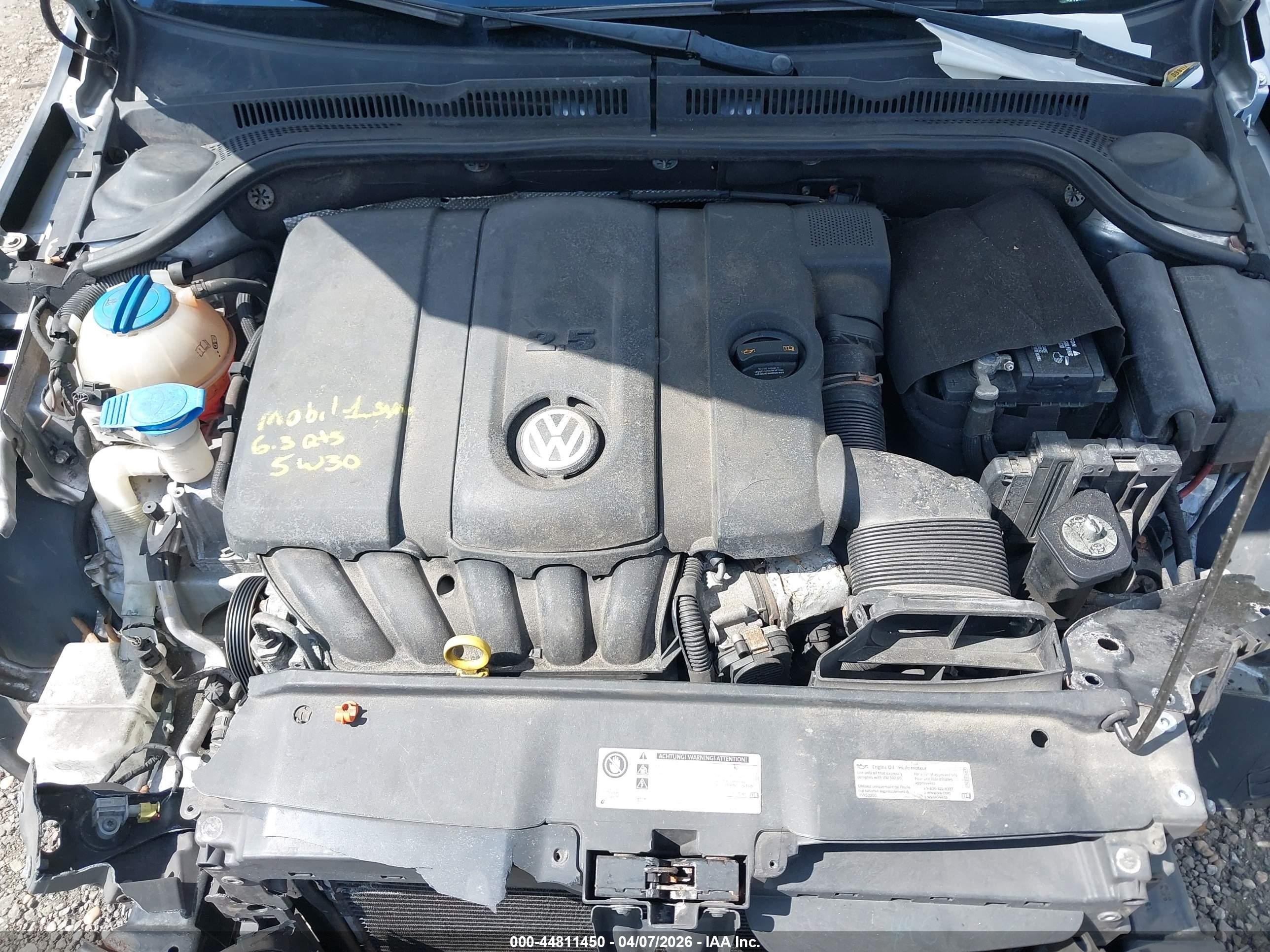 2013 Volkswagen Jetta 2.5l Se Silver vin: 3VWDP7AJ7DM296874