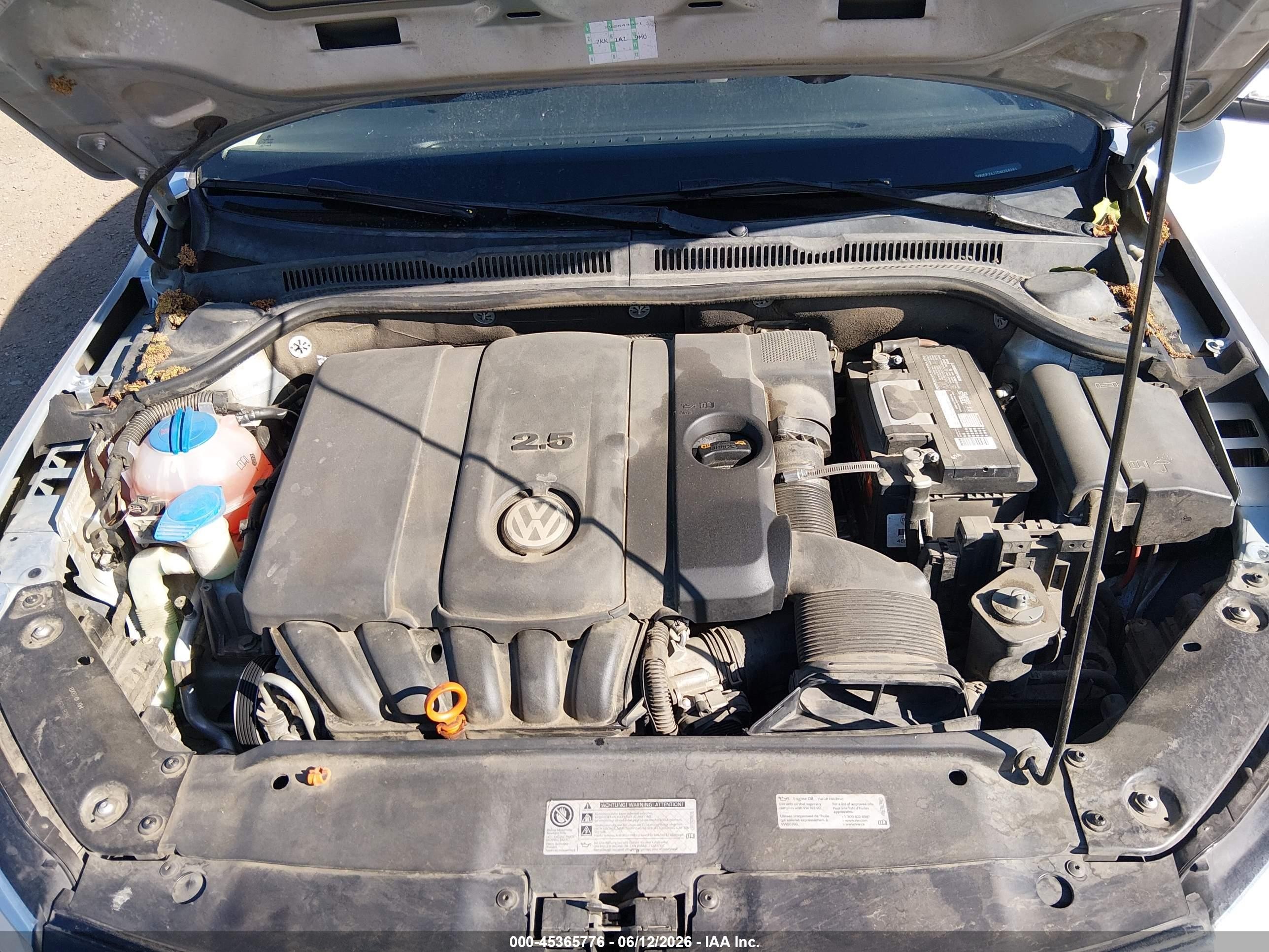 2013 Volkswagen Jetta 2.5l Se Silver vin: 3VWDP7AJ7DM356281