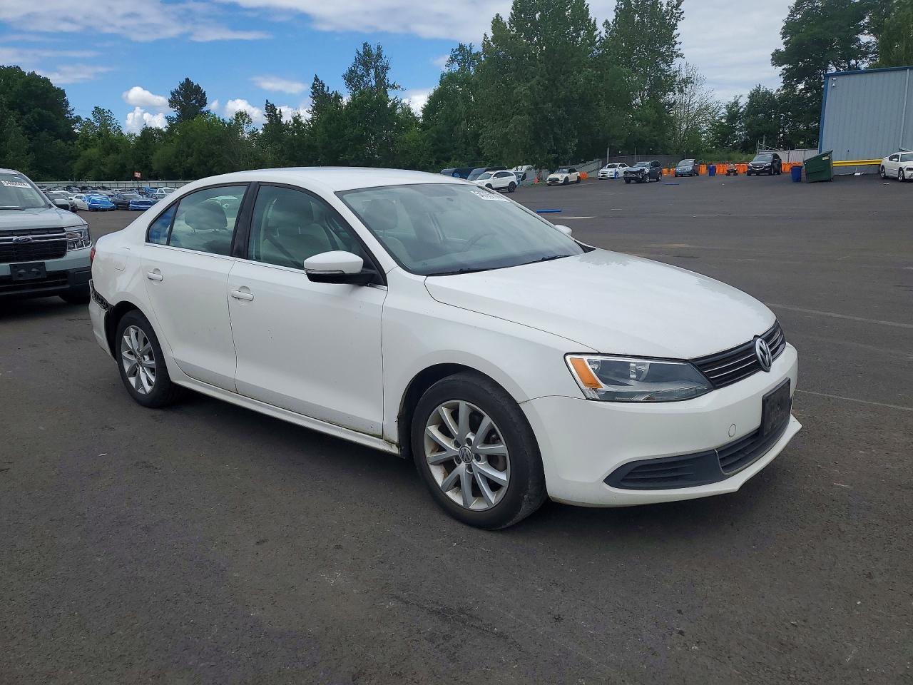 2013 Volkswagen Jetta Se White vin: 3VWDP7AJ7DM381276