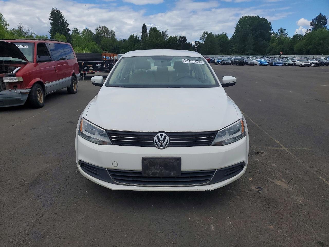 2013 Volkswagen Jetta Se White vin: 3VWDP7AJ7DM381276