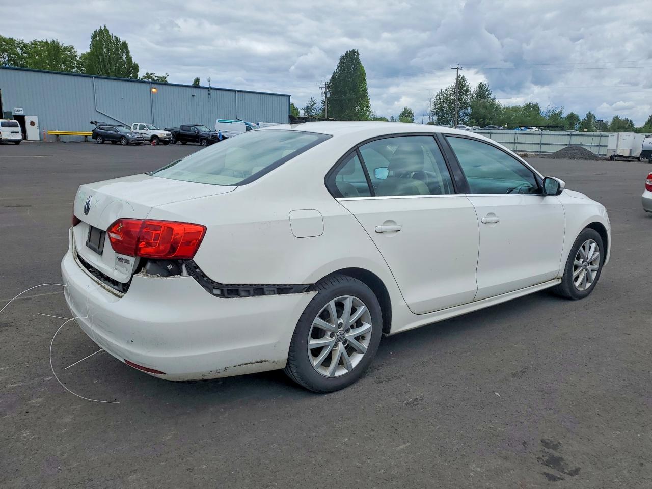 2013 Volkswagen Jetta Se White vin: 3VWDP7AJ7DM381276