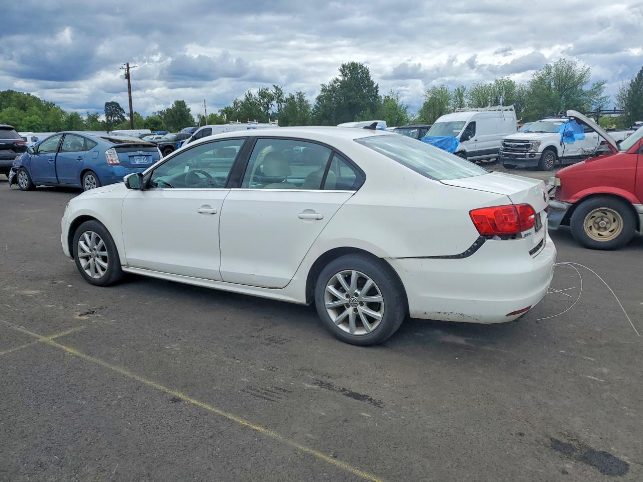 2013 Volkswagen Jetta Se White vin: 3VWDP7AJ7DM381276