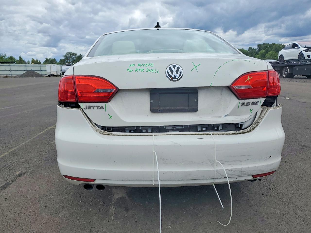 2013 Volkswagen Jetta Se White vin: 3VWDP7AJ7DM381276