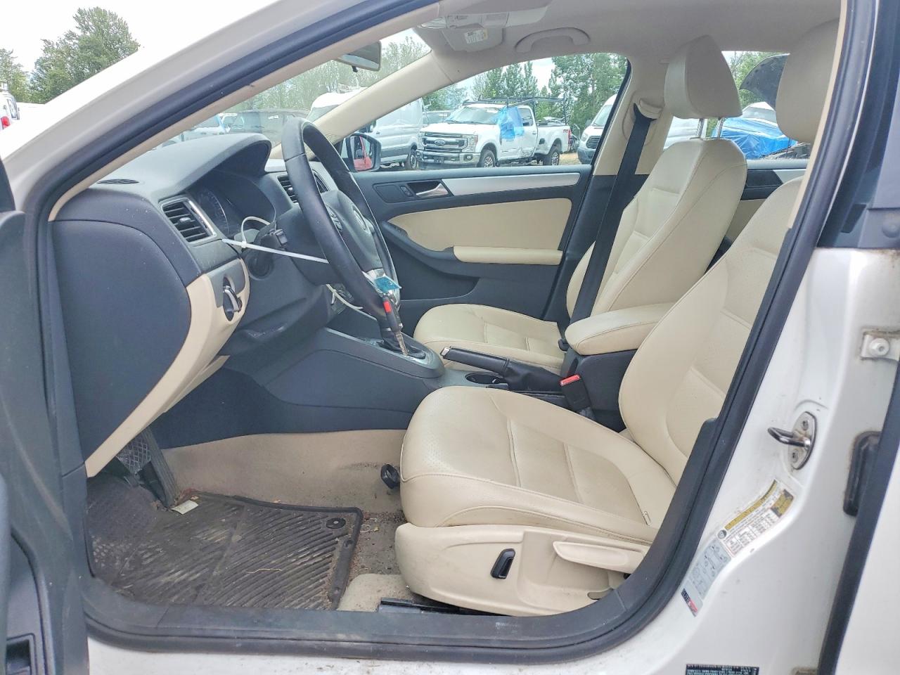 2013 Volkswagen Jetta Se White vin: 3VWDP7AJ7DM381276