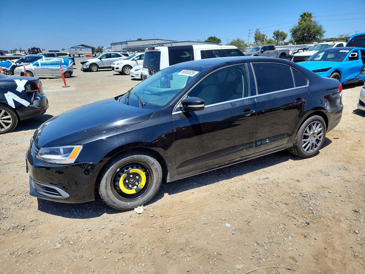 2013 Volkswagen Jetta Se Black vin: 3VWDP7AJ7DM384341