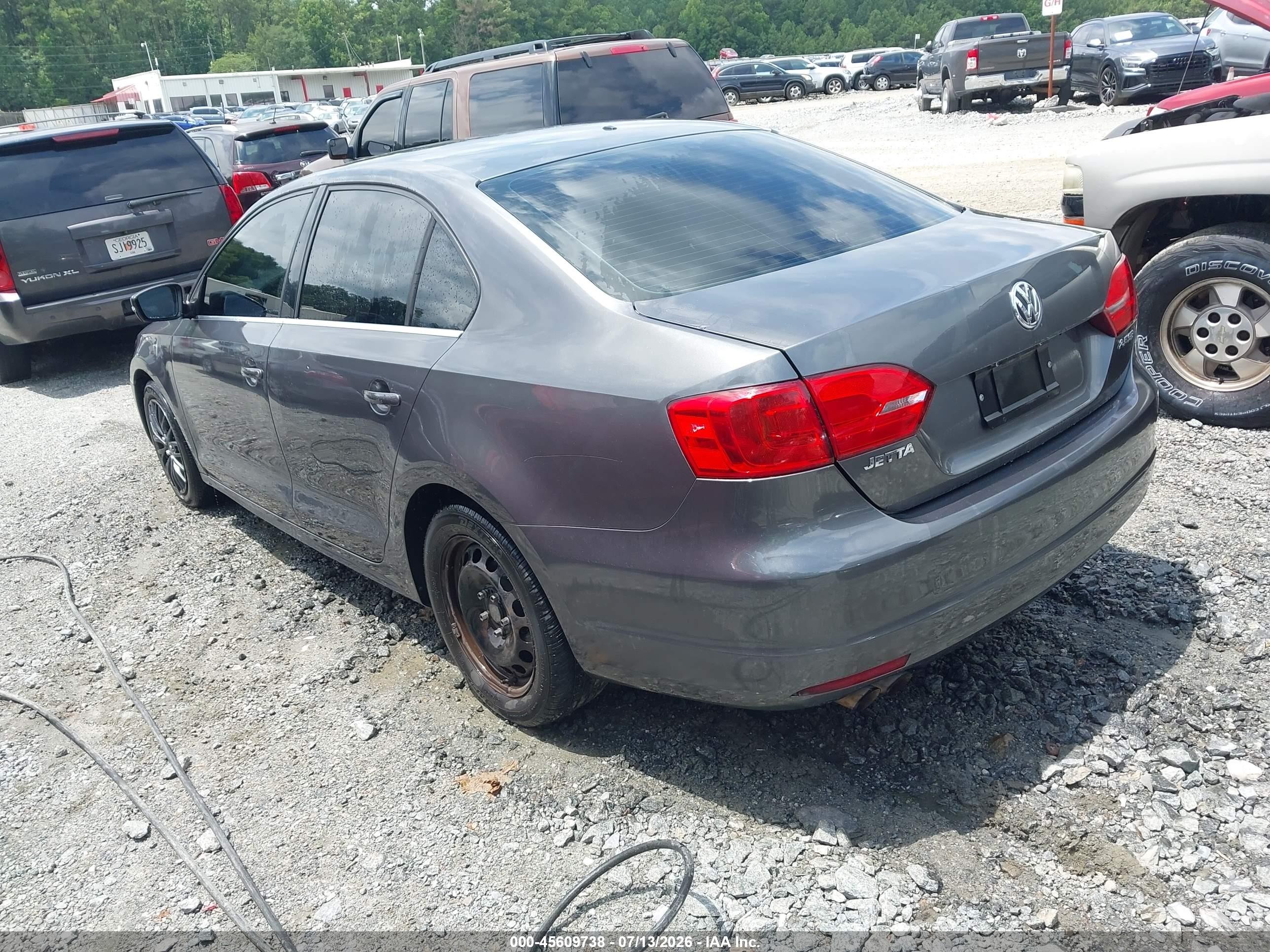 2013 Volkswagen Jetta 2.5l Se Gray vin: 3VWDP7AJ7DM385604