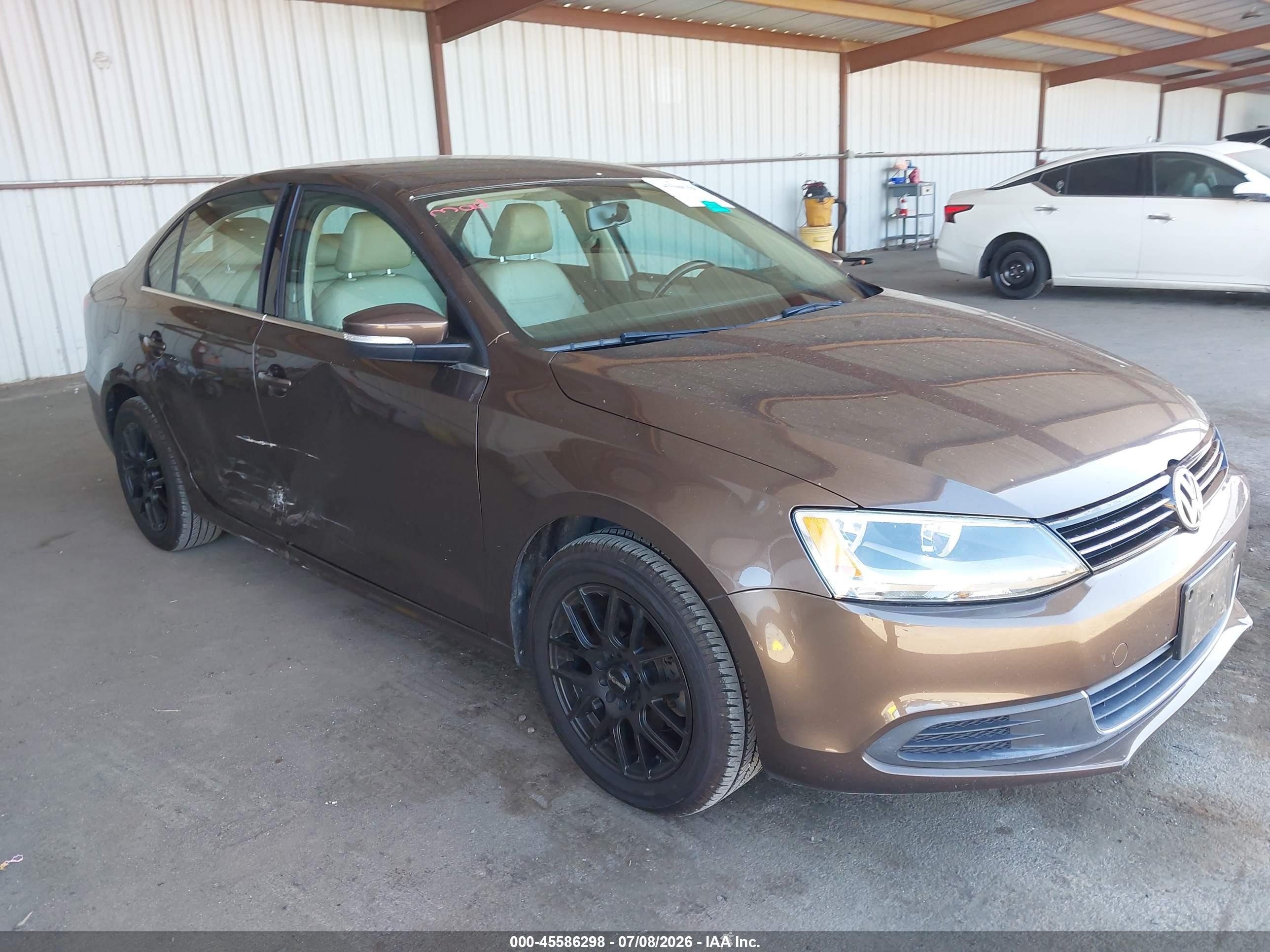 2013 Volkswagen Jetta 2.5l Se Brown vin: 3VWDP7AJ7DM388969