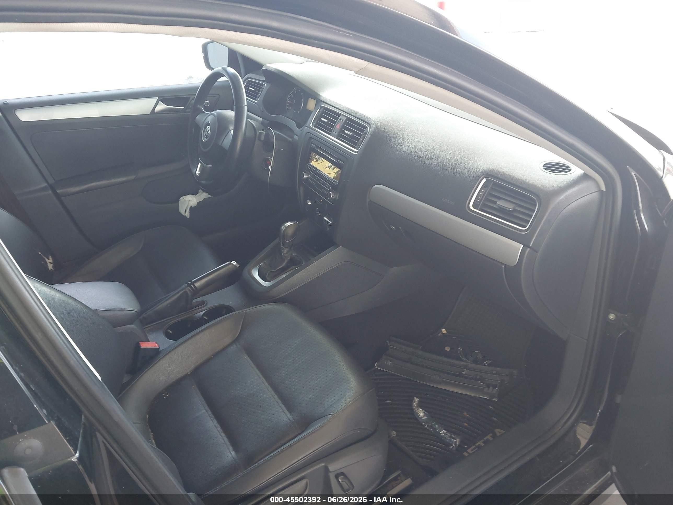 2013 Volkswagen Jetta 2.5l Se Black vin: 3VWDP7AJ7DM404264