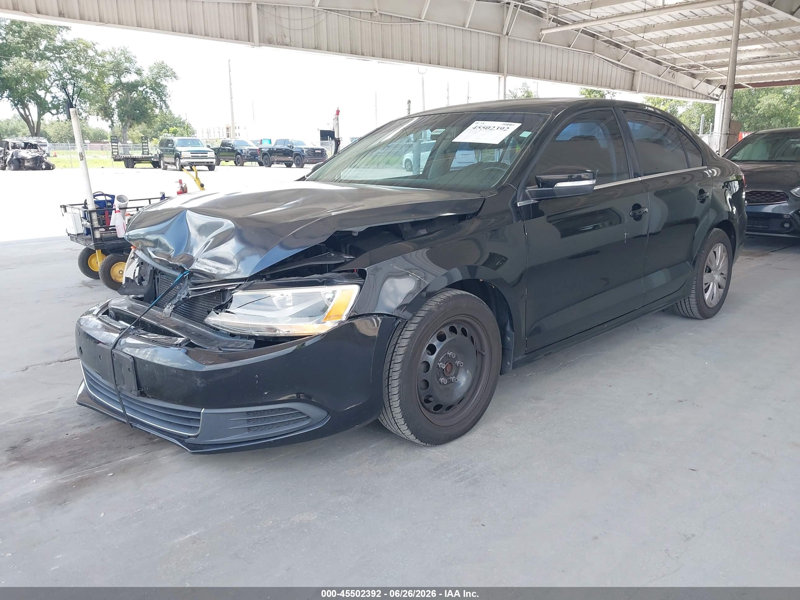 2013 Volkswagen Jetta 2.5l Se Black vin: 3VWDP7AJ7DM404264