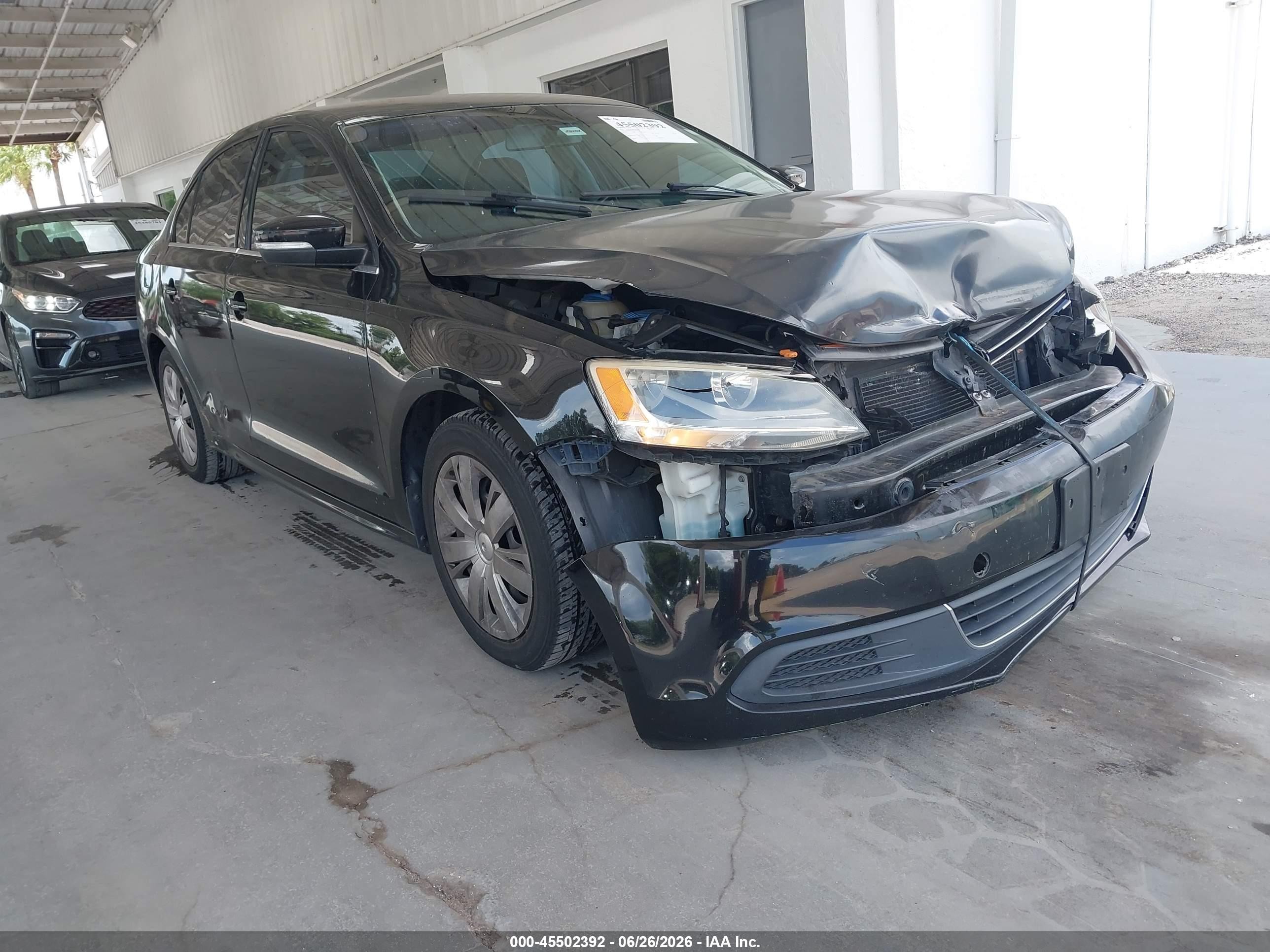 2013 Volkswagen Jetta 2.5l Se Black vin: 3VWDP7AJ7DM404264