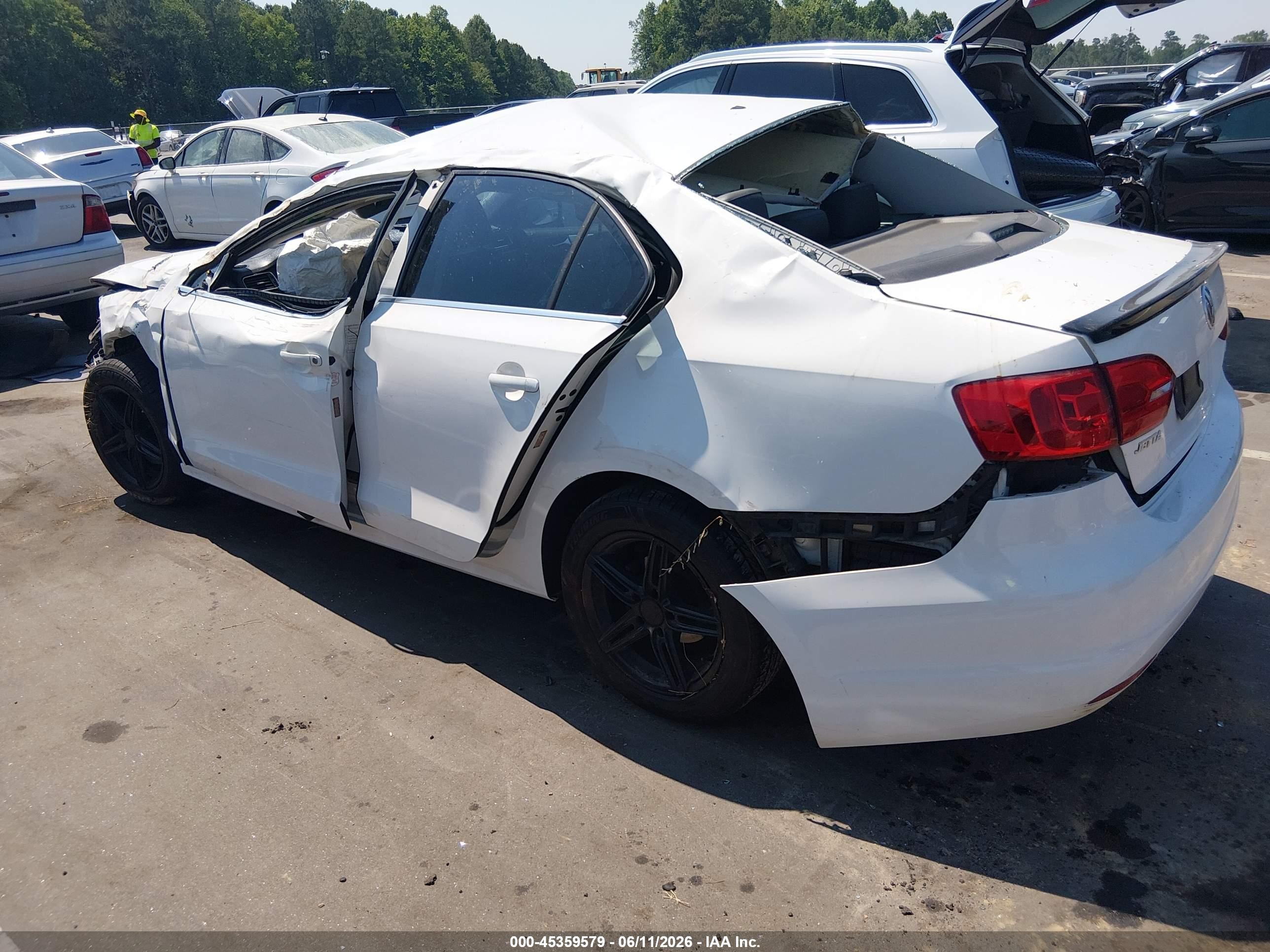 2013 Volkswagen Jetta 2.5l Se White vin: 3VWDP7AJ7DM408458