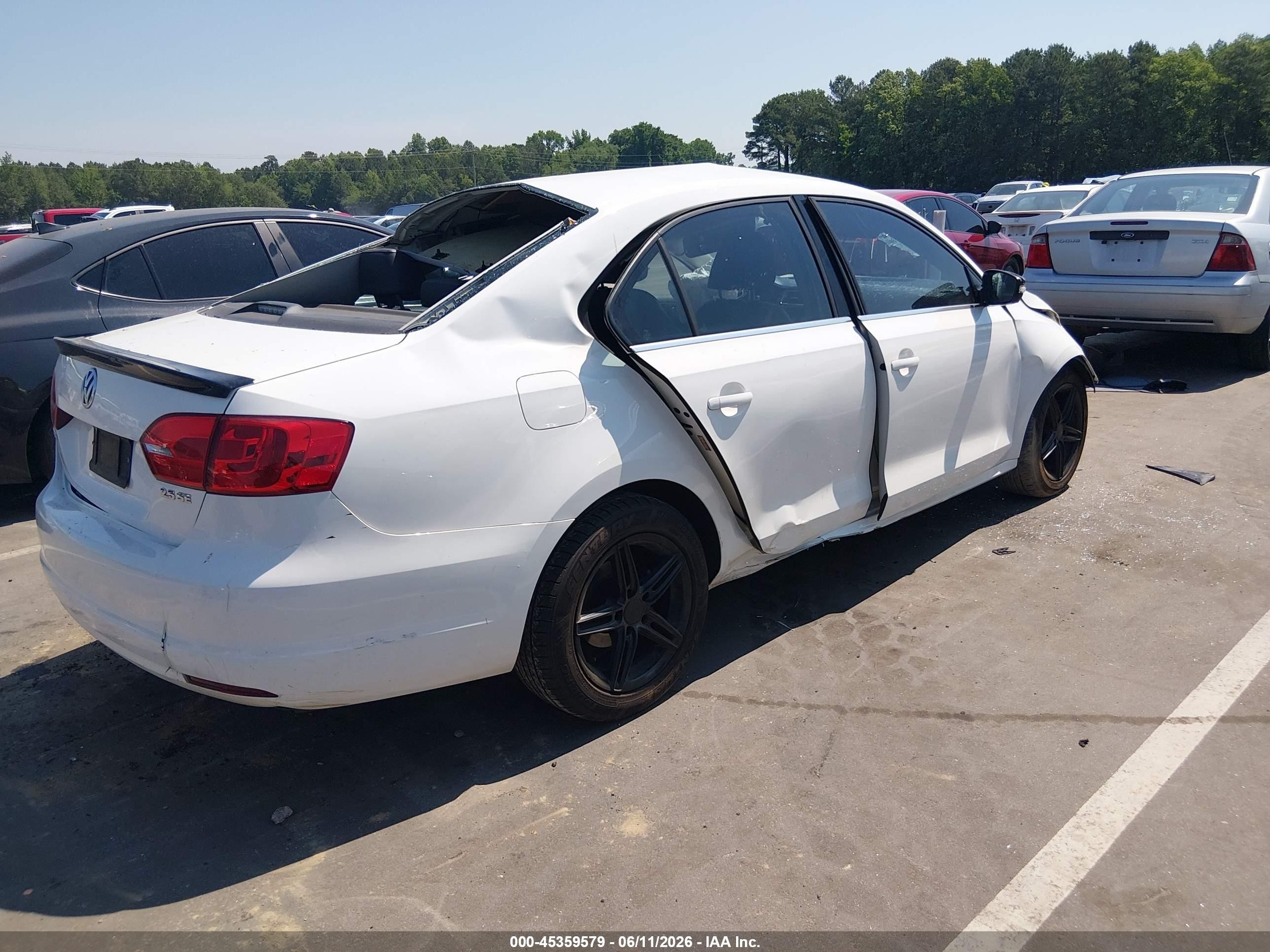 2013 Volkswagen Jetta 2.5l Se White vin: 3VWDP7AJ7DM408458