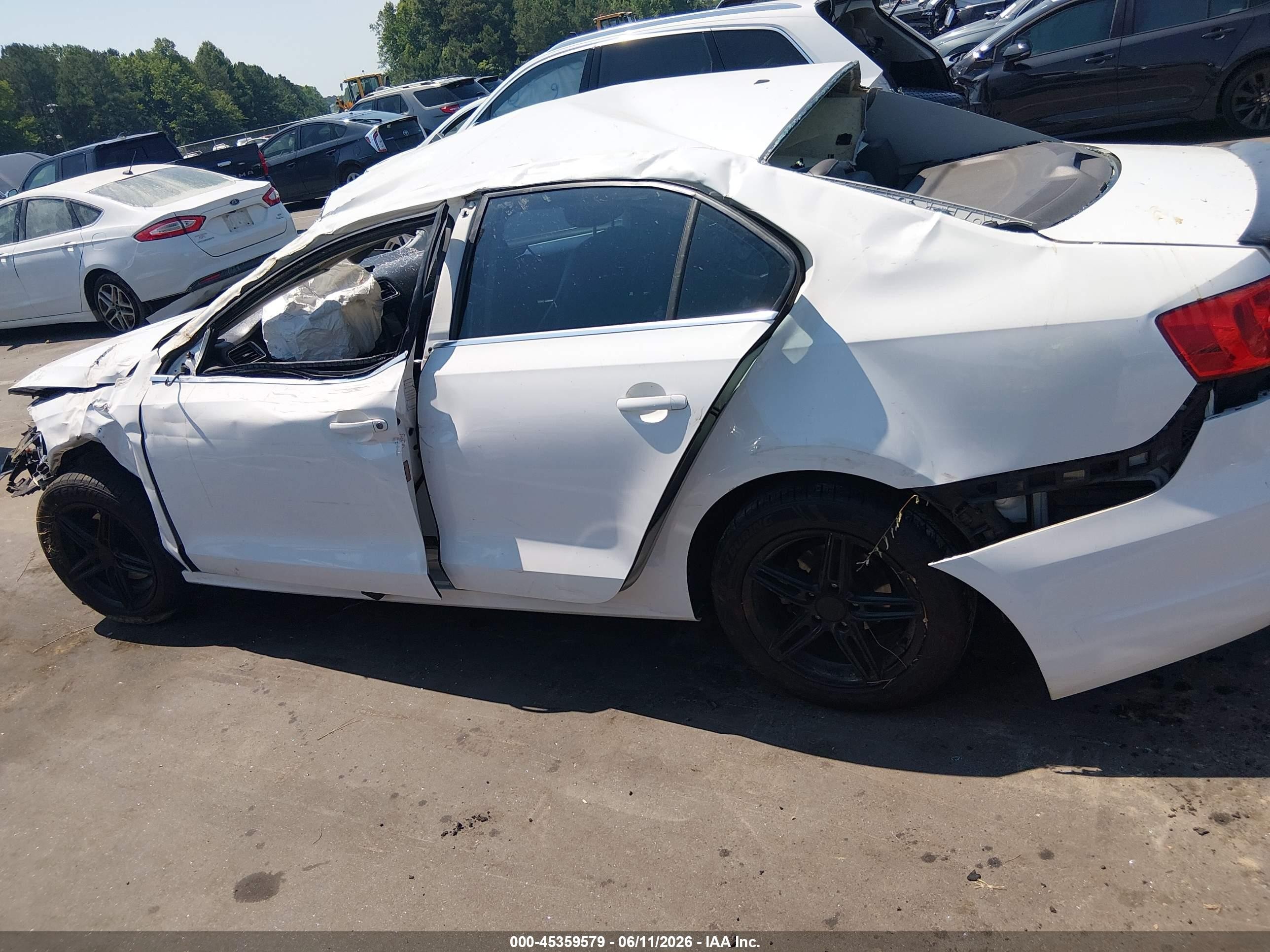 2013 Volkswagen Jetta 2.5l Se White vin: 3VWDP7AJ7DM408458