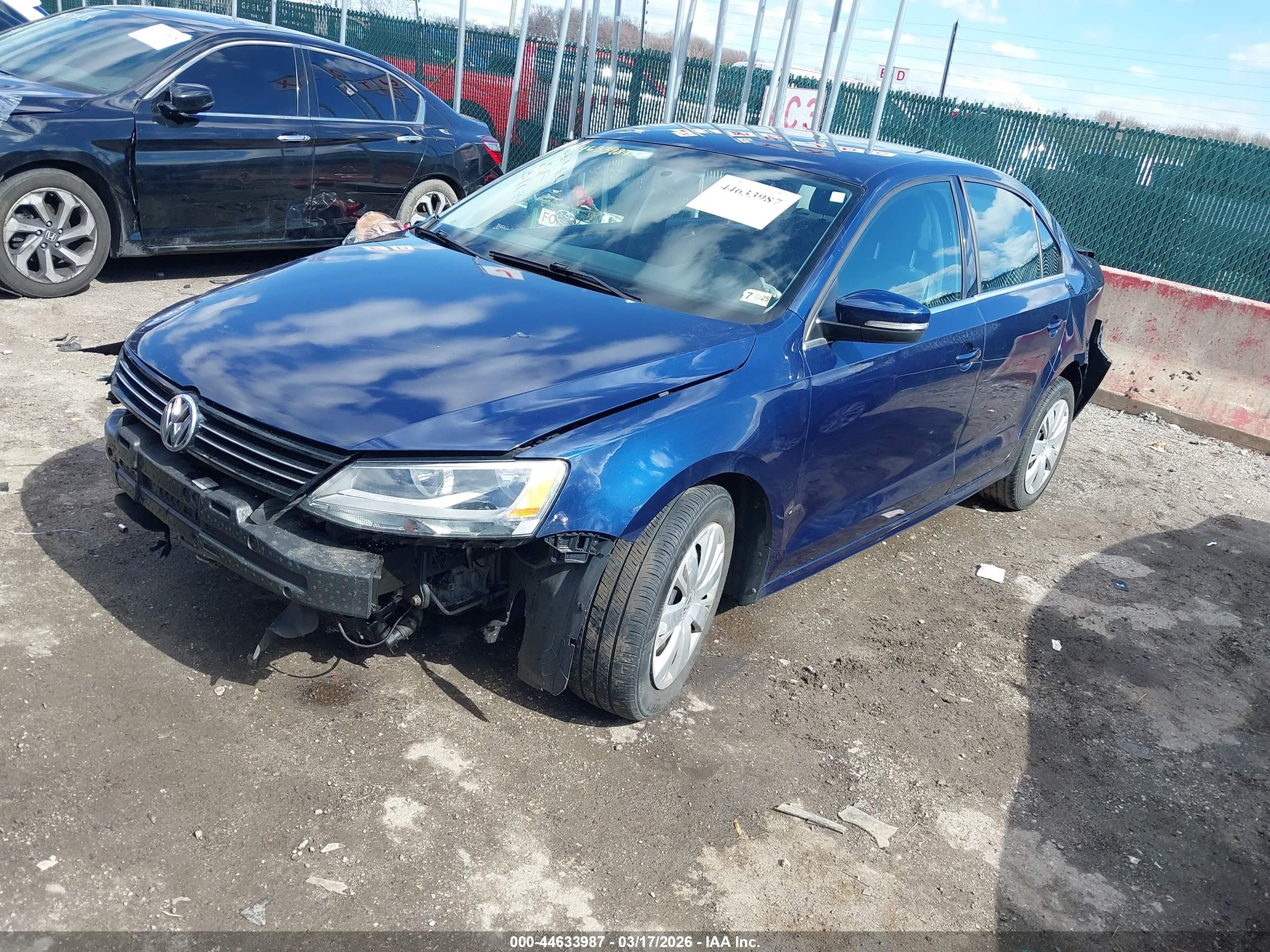 2013 Volkswagen Jetta 2.5l Se Blue vin: 3VWDP7AJ7DM409366