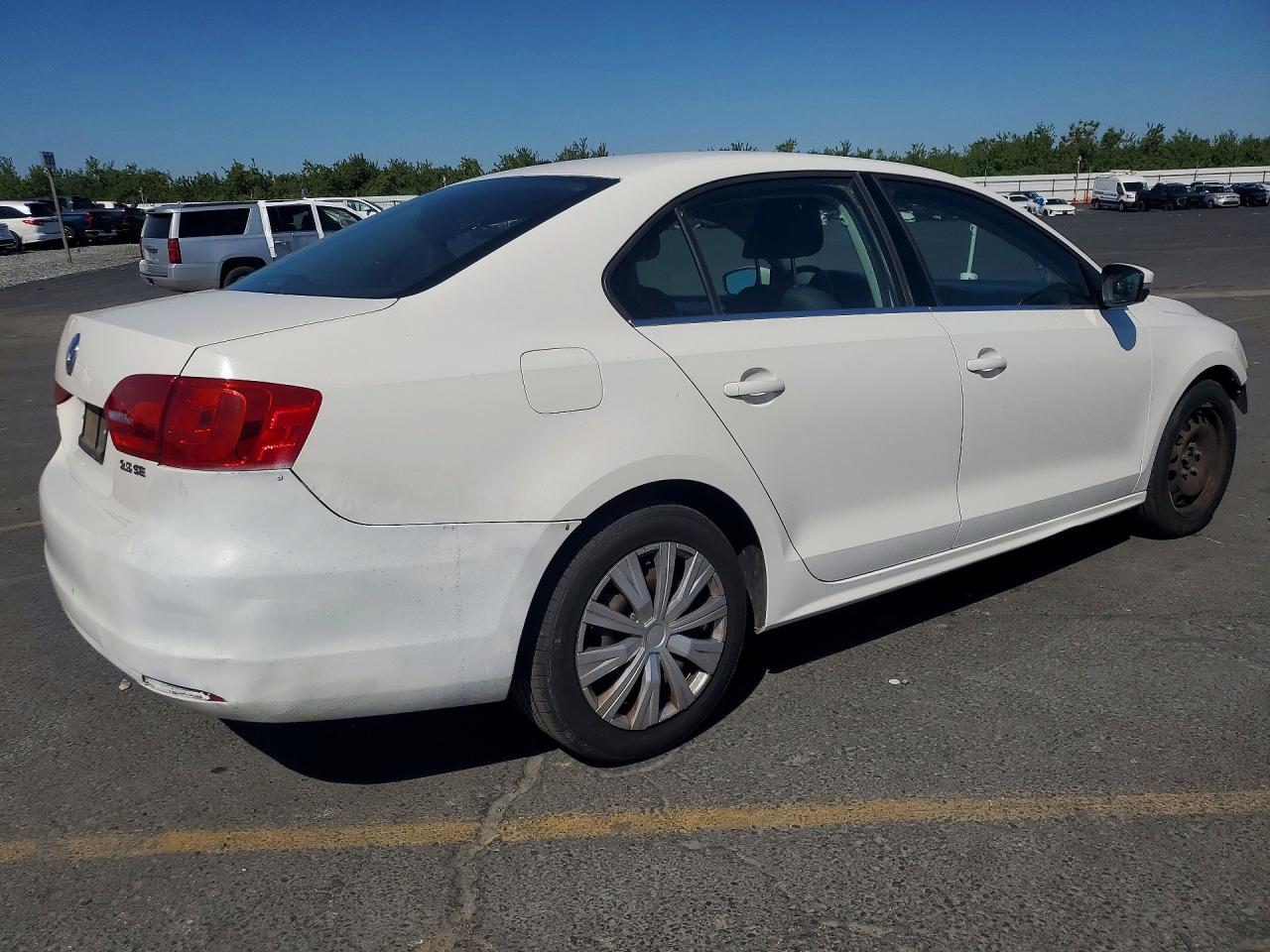2013 Volkswagen Jetta Se White vin: 3VWDP7AJ7DM417810