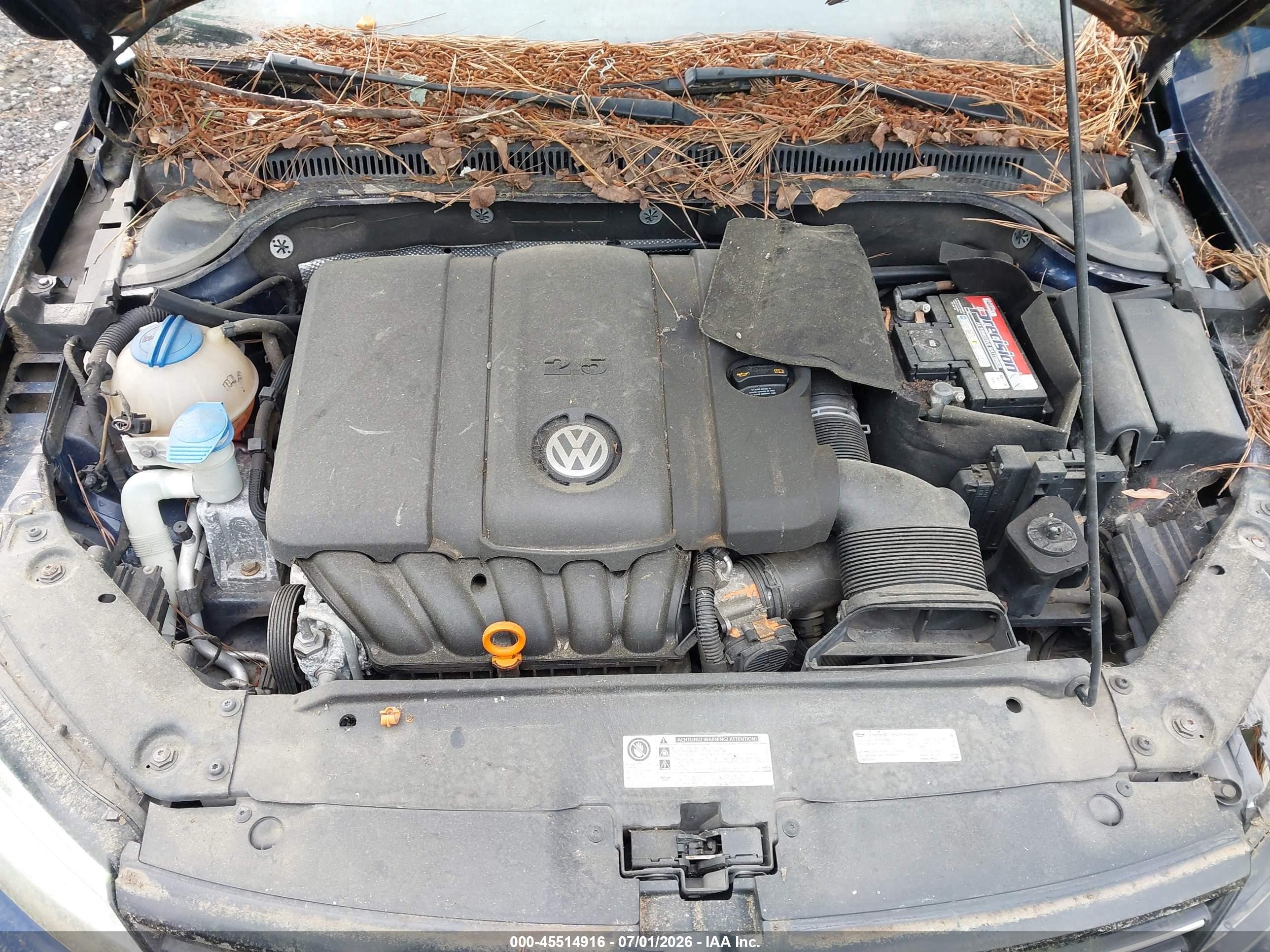 2013 Volkswagen Jetta 2.5l Se Dark Blue vin: 3VWDP7AJ7DM420240