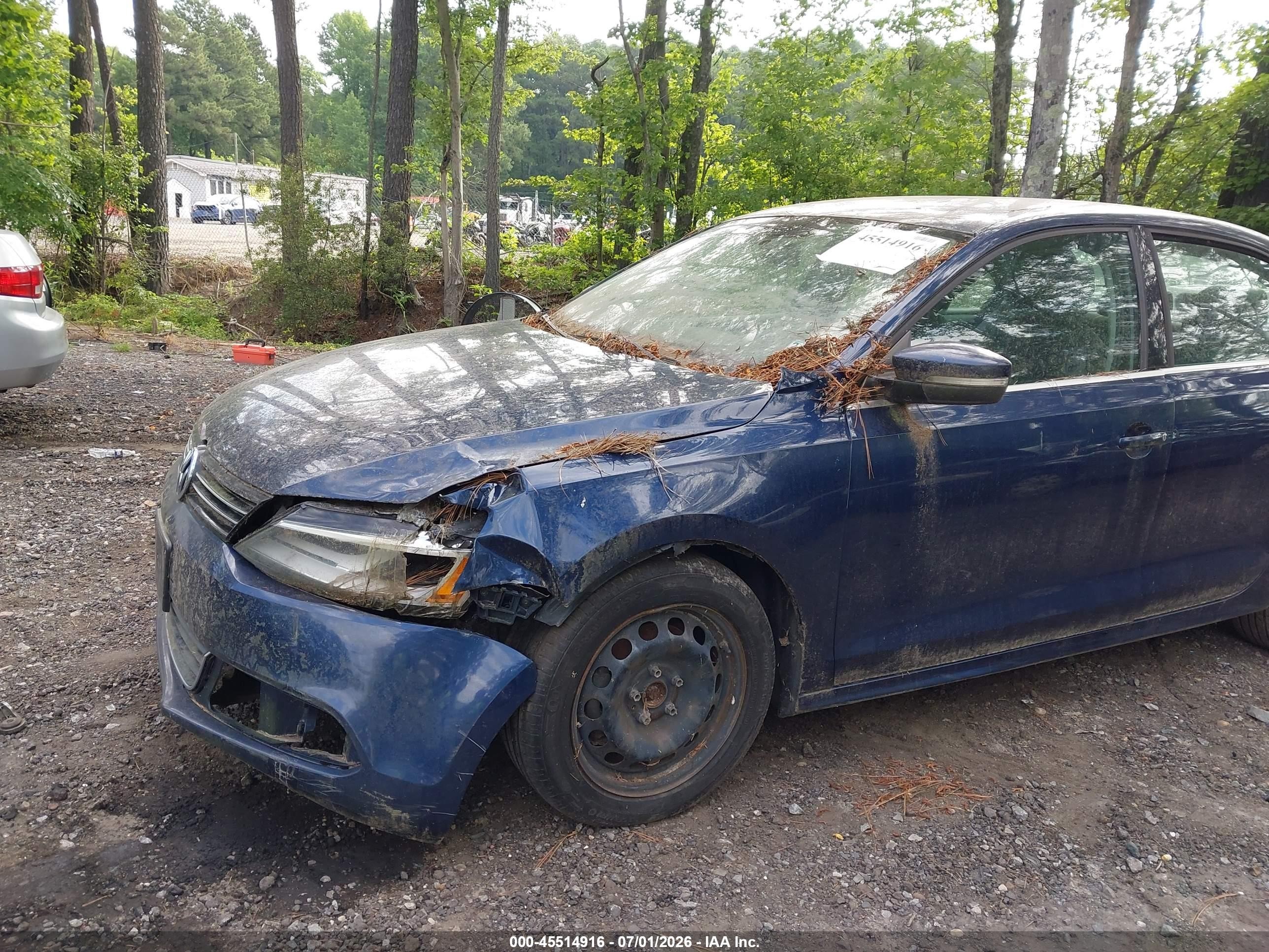 2013 Volkswagen Jetta 2.5l Se Dark Blue vin: 3VWDP7AJ7DM420240