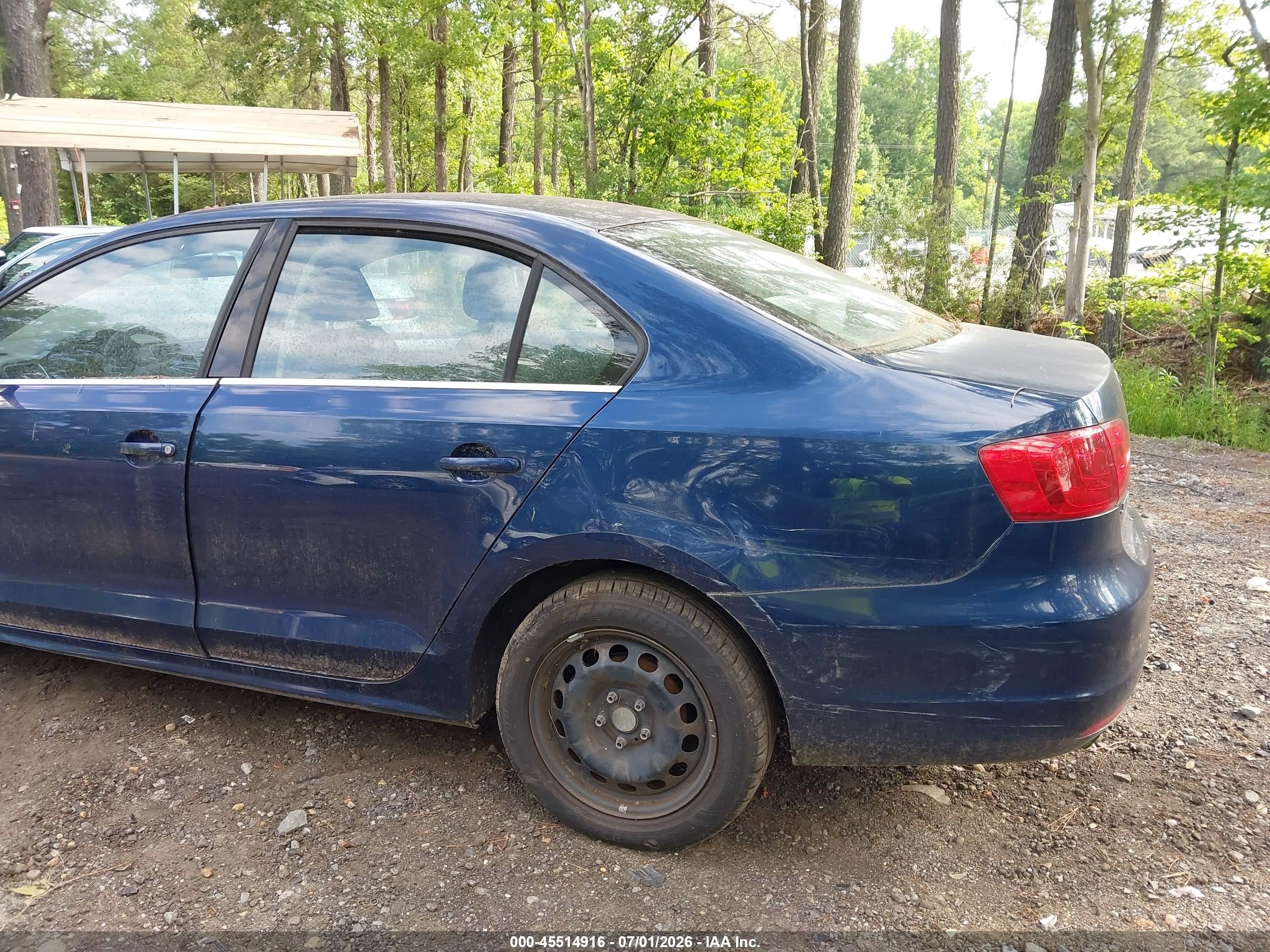2013 Volkswagen Jetta 2.5l Se Dark Blue vin: 3VWDP7AJ7DM420240