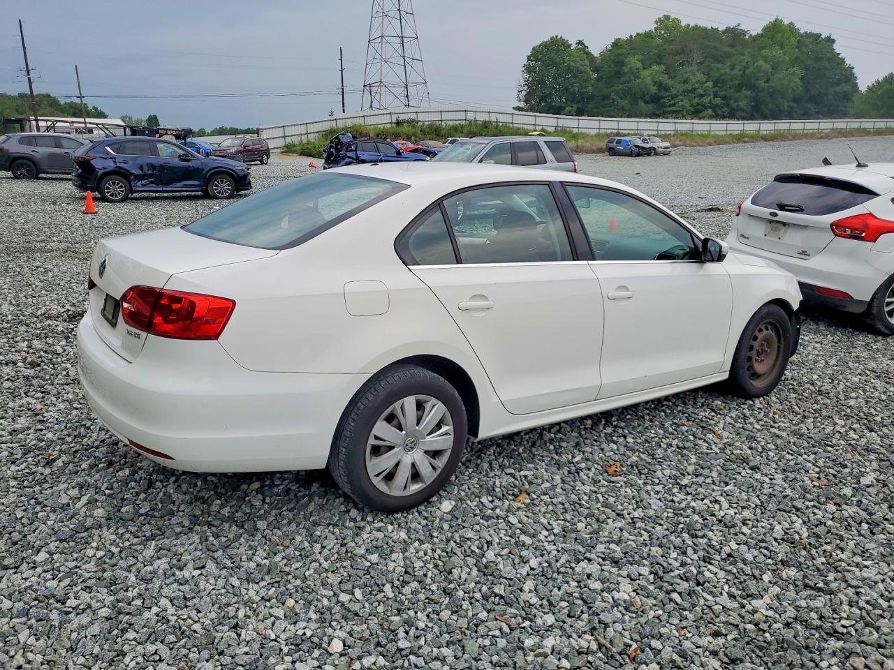 2013 Volkswagen Jetta Se White vin: 3VWDP7AJ7DM434526