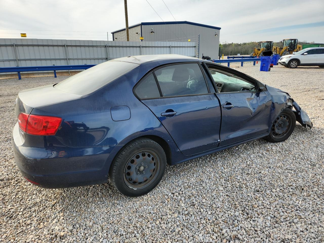 2012 Volkswagen Jetta Se Blue vin: 3VWDP7AJ8CM085522