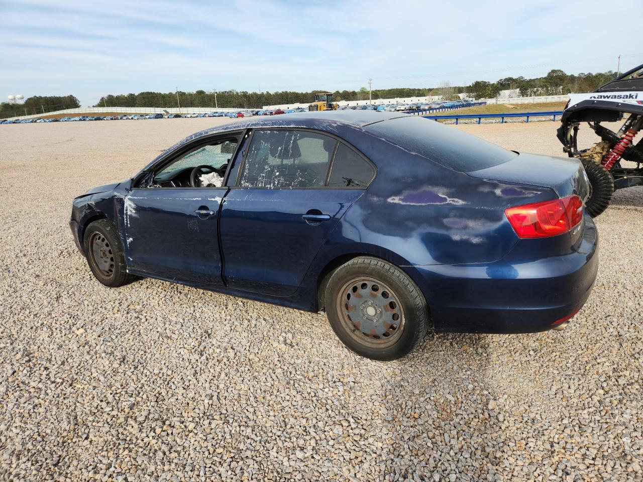 2012 Volkswagen Jetta Se Blue vin: 3VWDP7AJ8CM085522