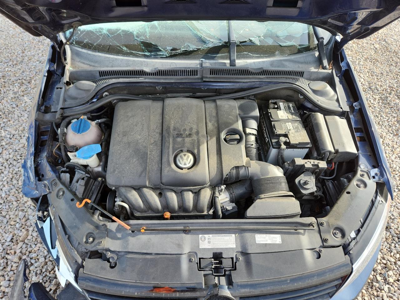 2012 Volkswagen Jetta Se Blue vin: 3VWDP7AJ8CM085522