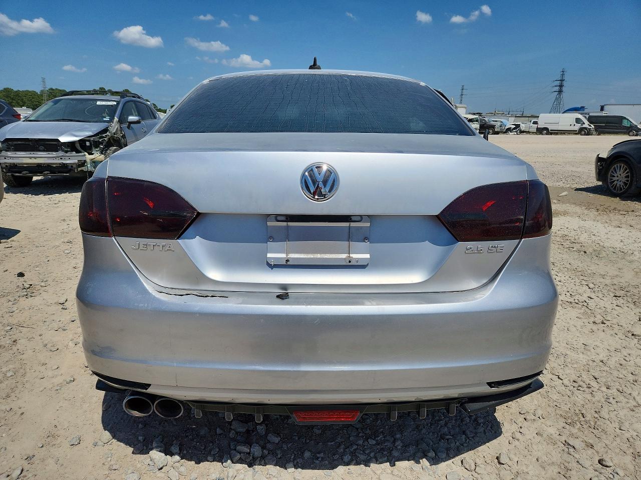2012 Volkswagen Jetta Se Silver vin: 3VWDP7AJ8CM303376