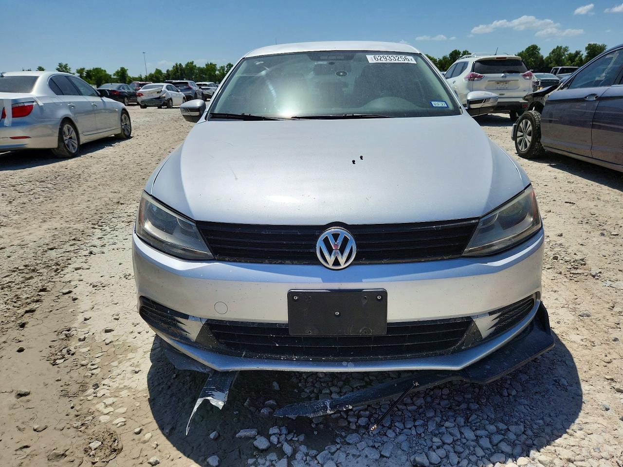 2012 Volkswagen Jetta Se Silver vin: 3VWDP7AJ8CM303376