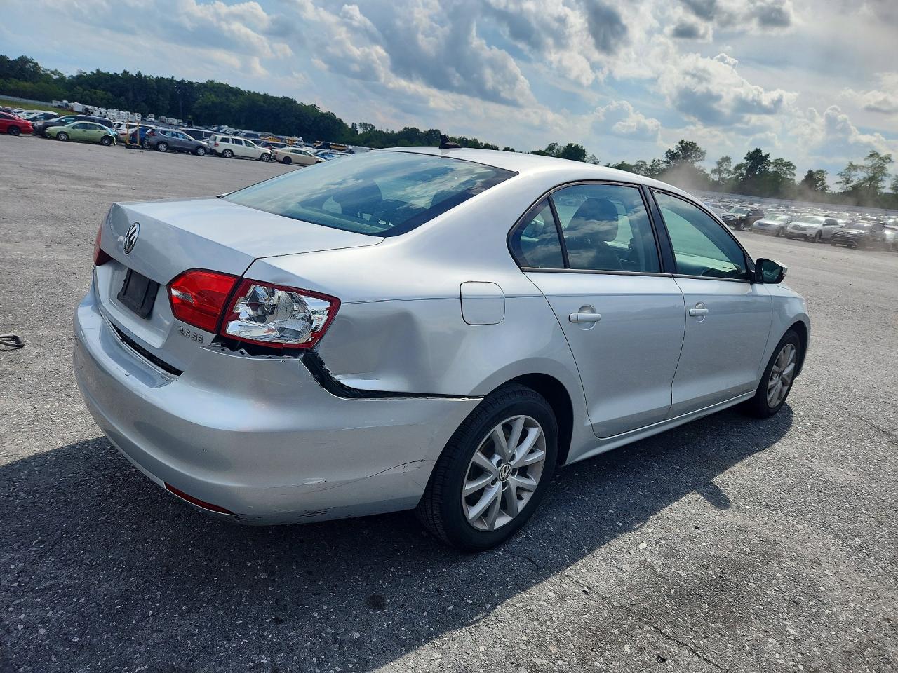 2012 Volkswagen Jetta Se Silver vin: 3VWDP7AJ8CM323157