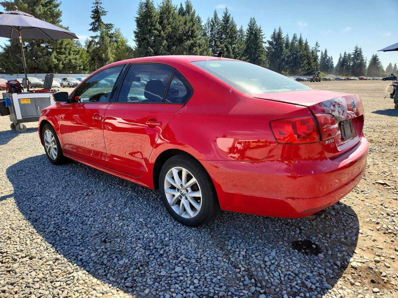 2012 Volkswagen Jetta Se Red vin: 3VWDP7AJ8CM339309