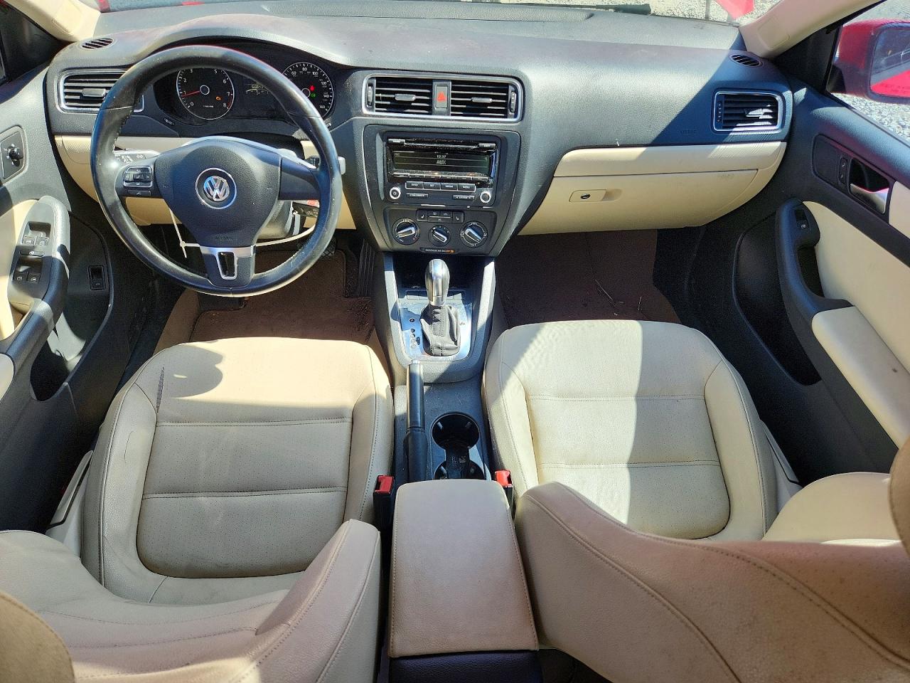2012 Volkswagen Jetta Se Red vin: 3VWDP7AJ8CM339309