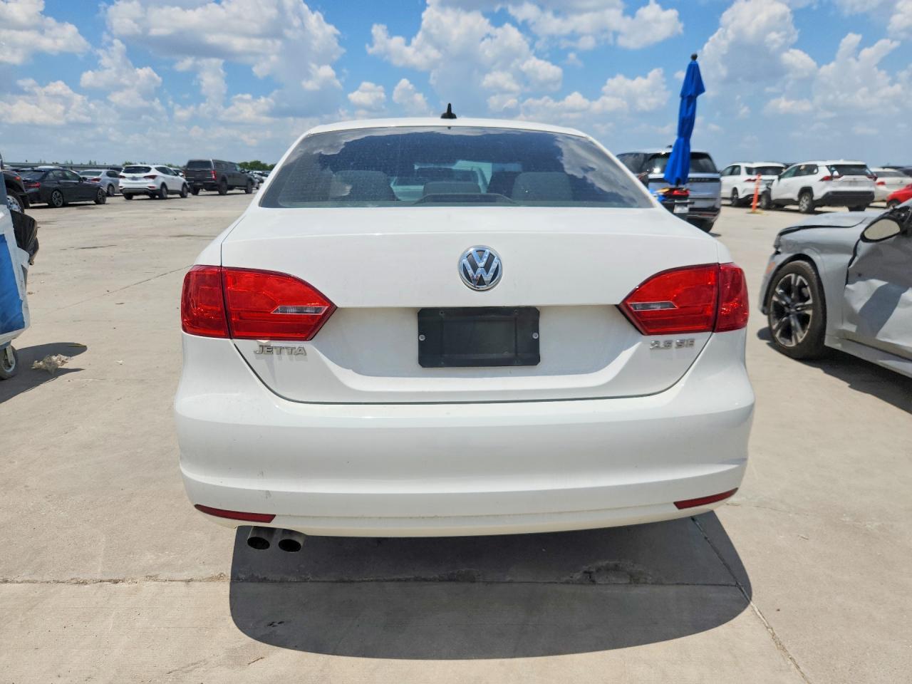 2012 Volkswagen Jetta Se White vin: 3VWDP7AJ8CM363822