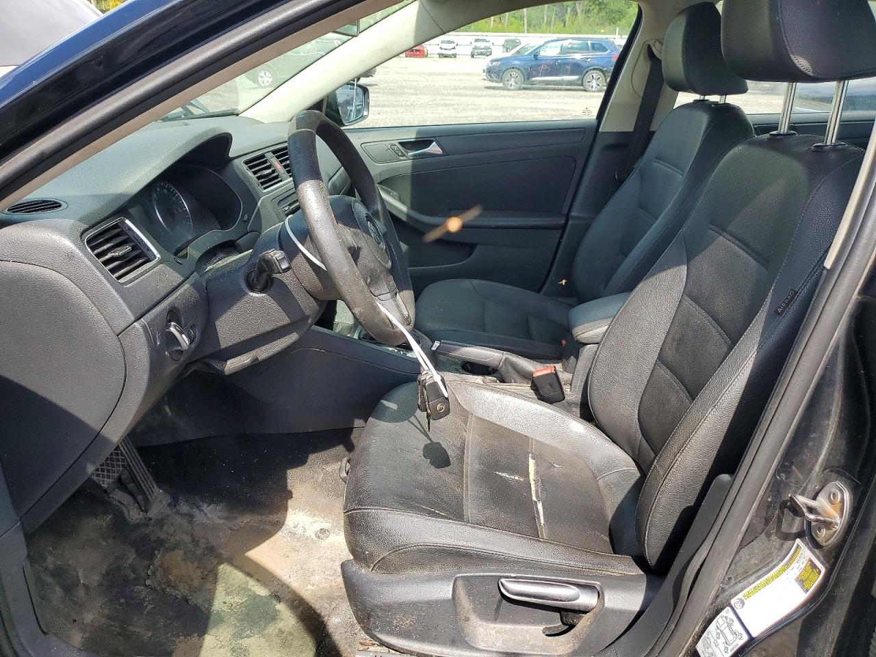 2012 Volkswagen Jetta Se Black vin: 3VWDP7AJ8CM364744