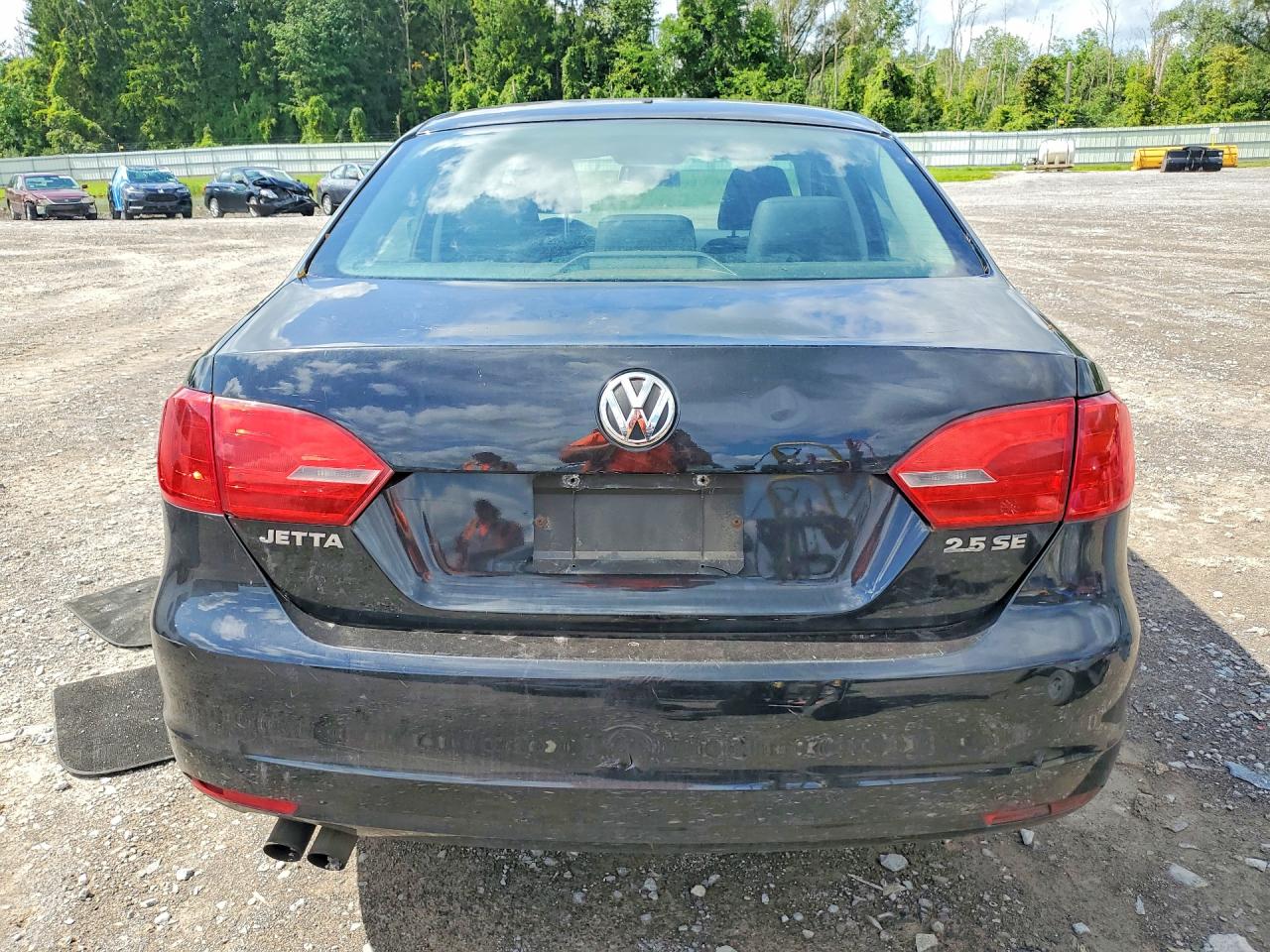 2012 Volkswagen Jetta Se Black vin: 3VWDP7AJ8CM364744