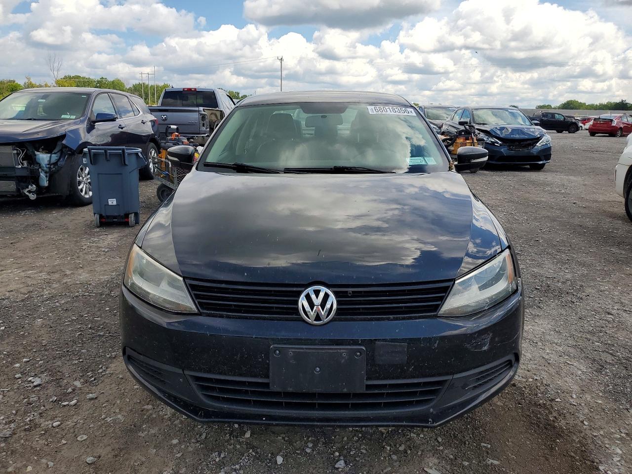 2012 Volkswagen Jetta Se Black vin: 3VWDP7AJ8CM364744