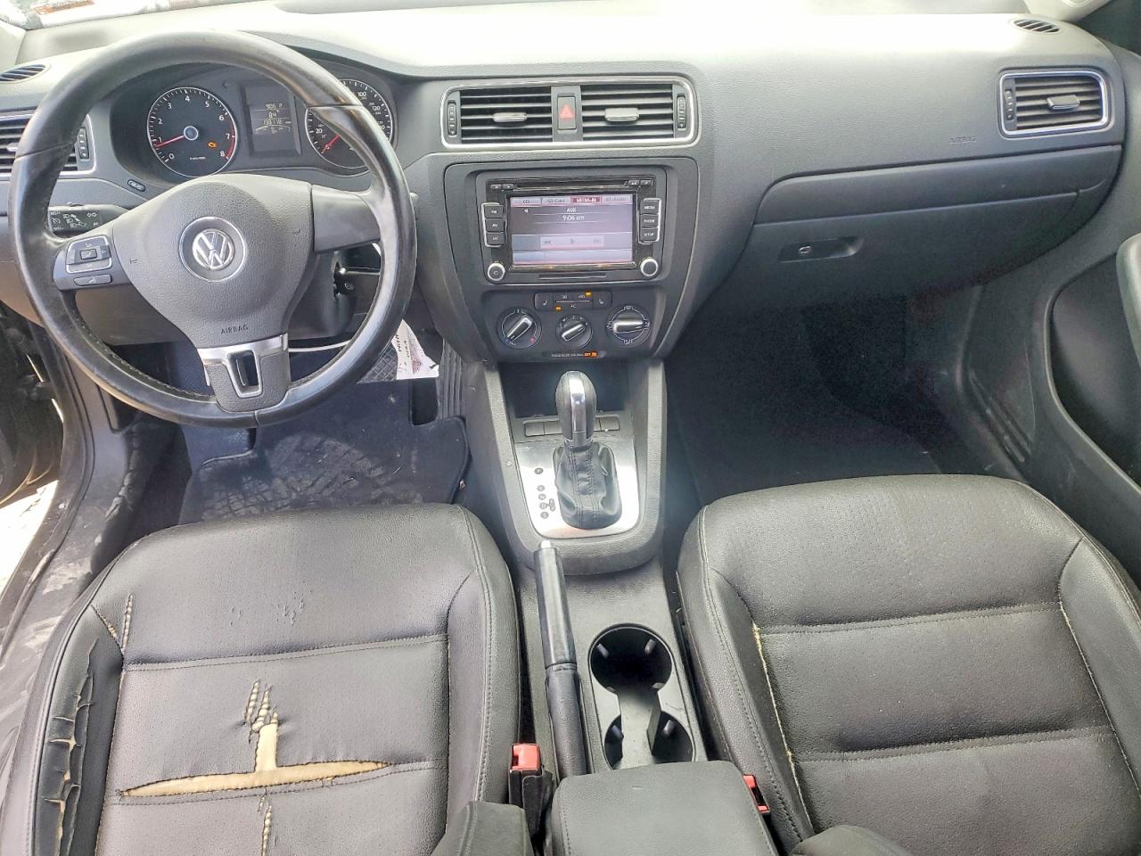 2012 Volkswagen Jetta Se Black vin: 3VWDP7AJ8CM378398