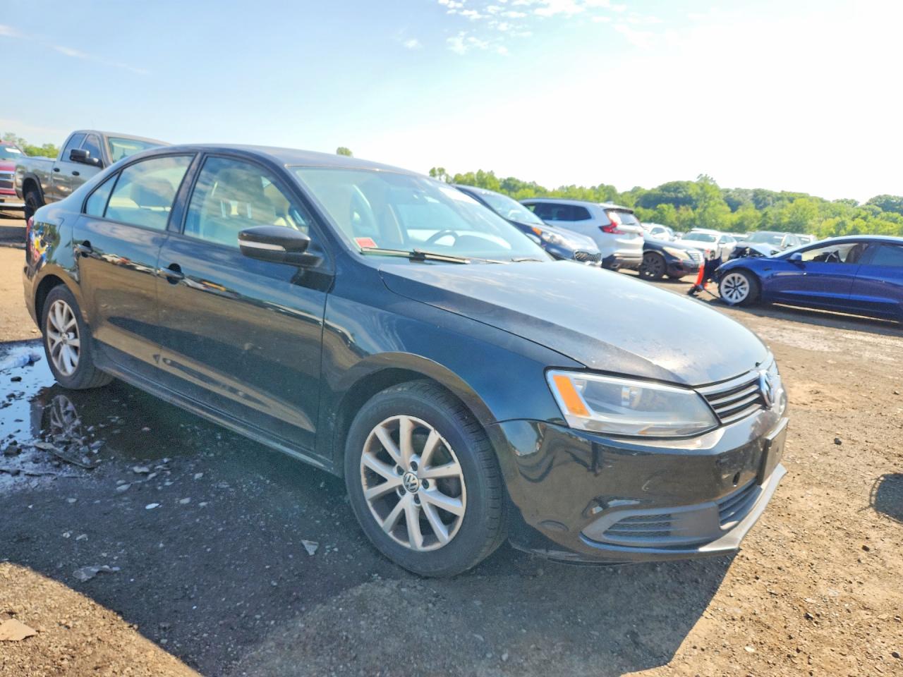 2012 Volkswagen Jetta Se Black vin: 3VWDP7AJ8CM412646