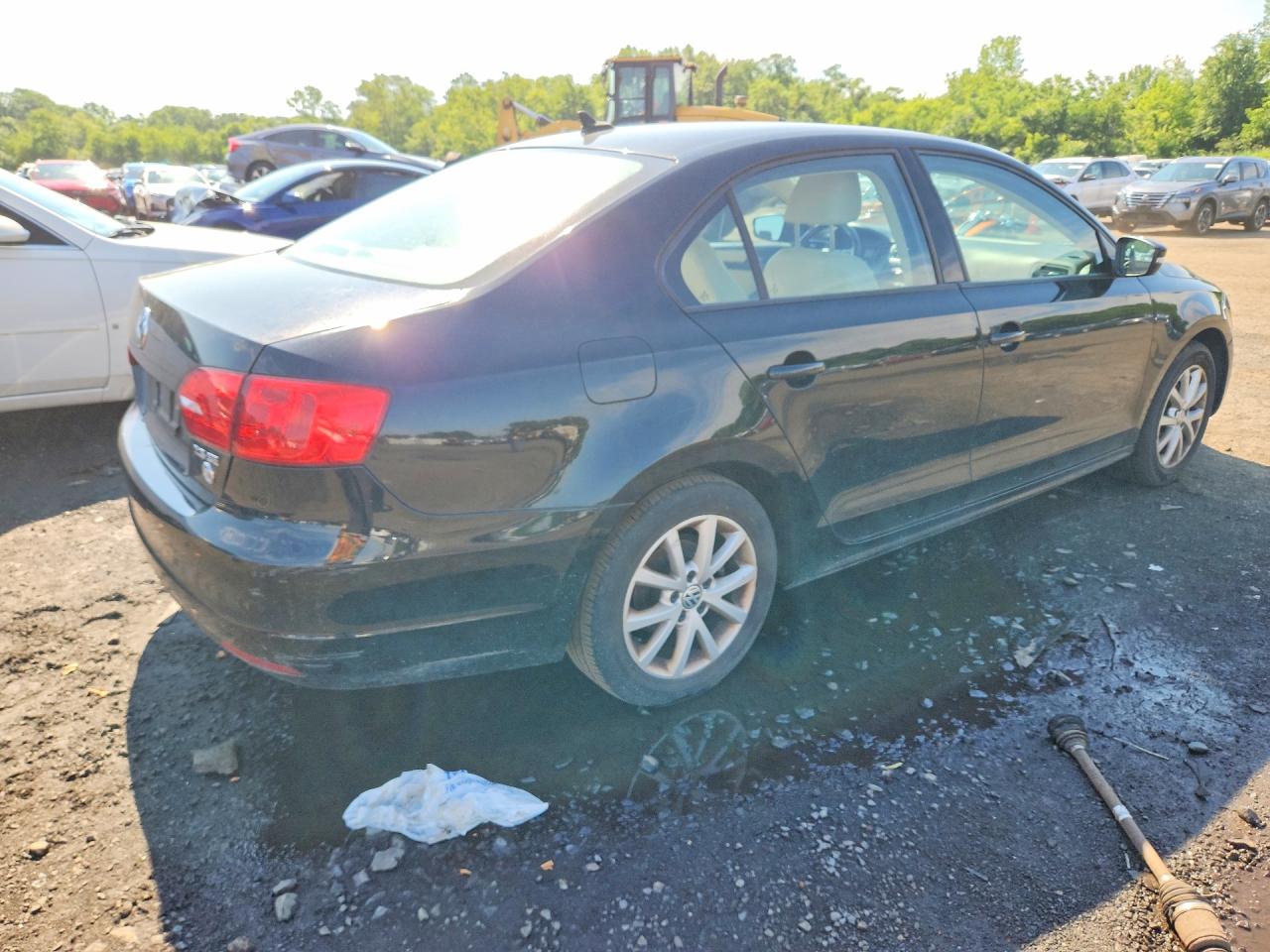 2012 Volkswagen Jetta Se Black vin: 3VWDP7AJ8CM412646